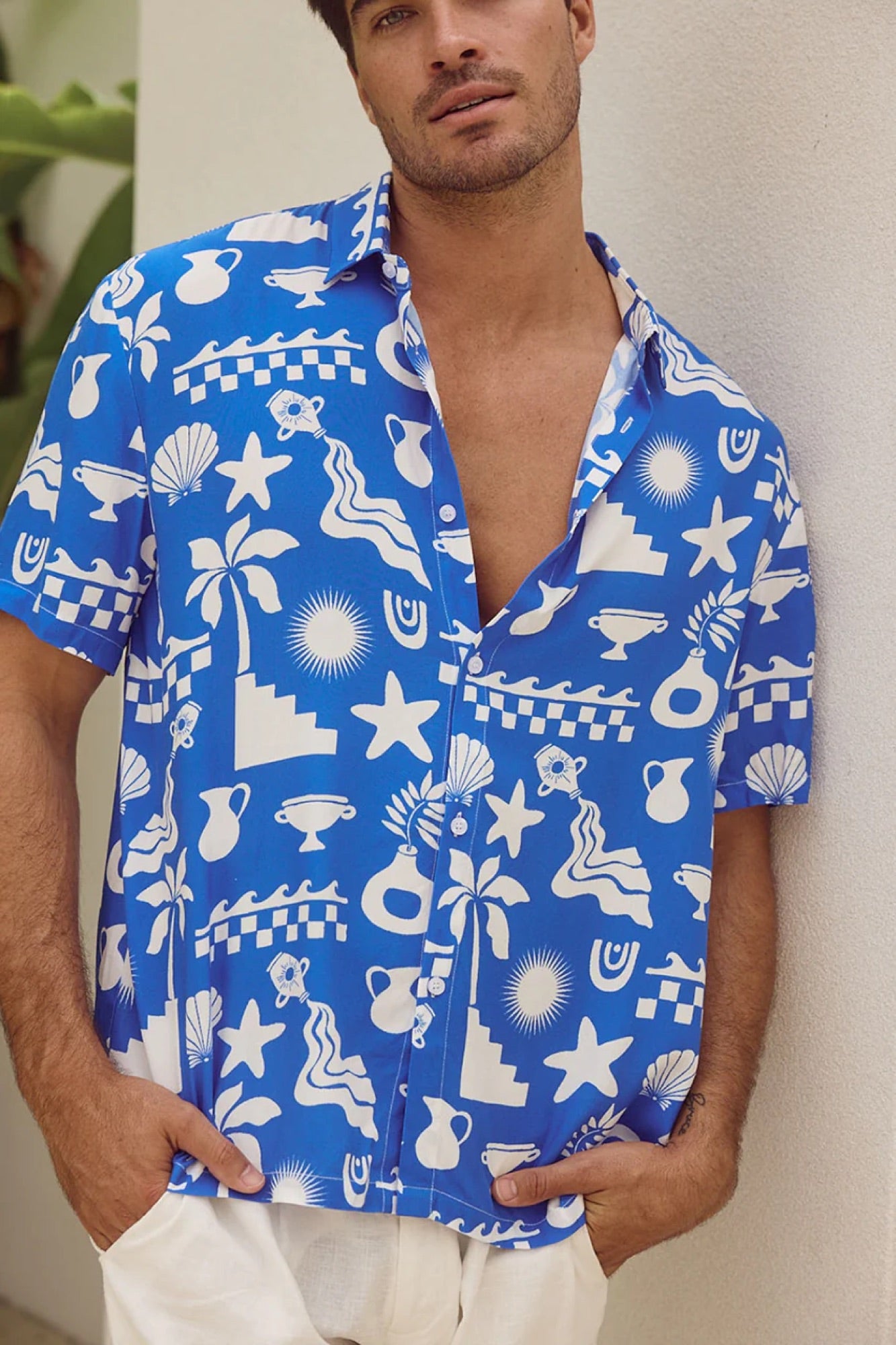 Matty Shirt Blue/White