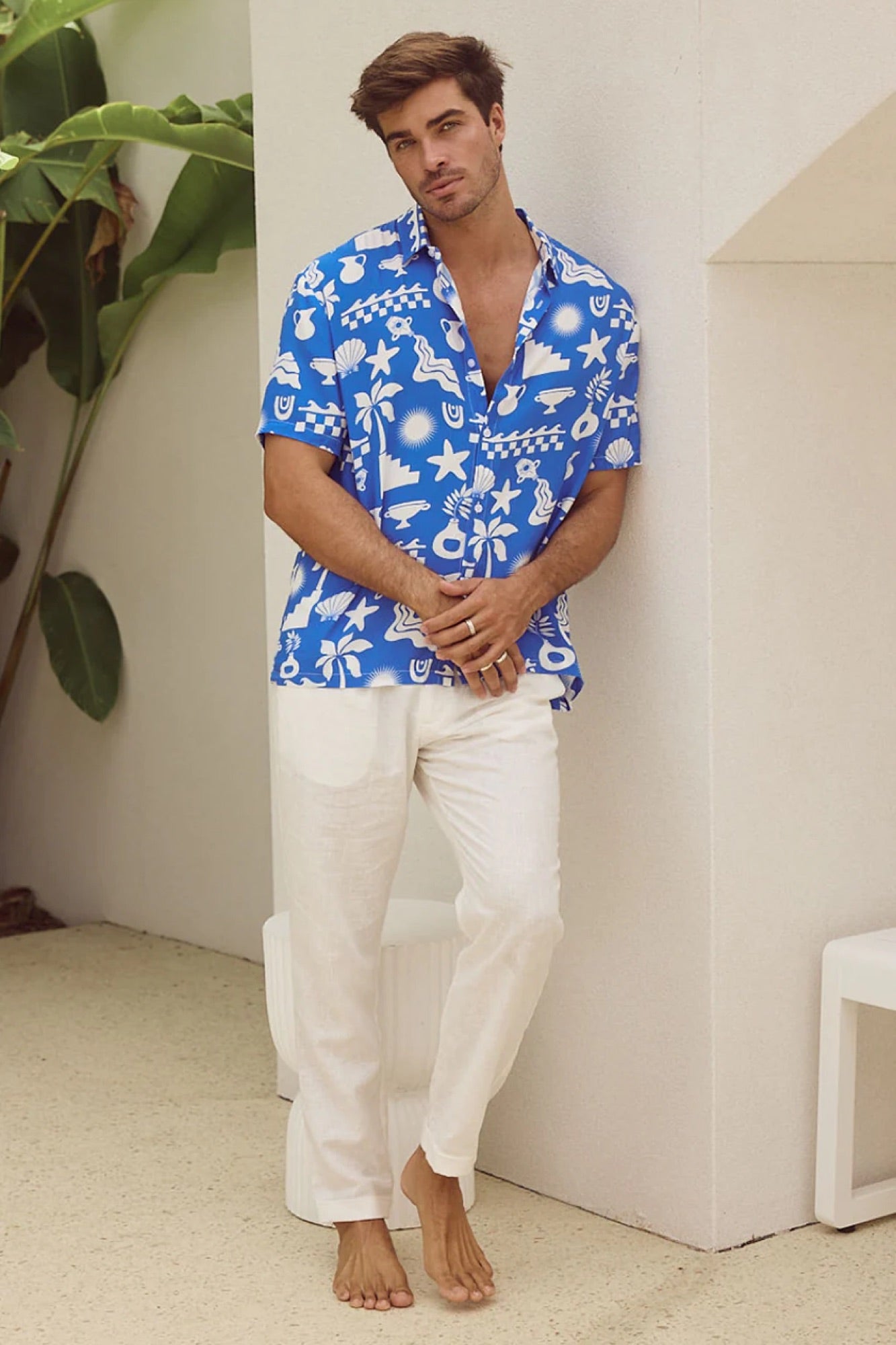 Matty Shirt Blue/White