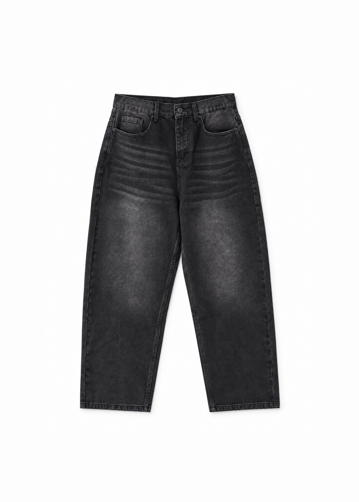 Newtown Baggy Denim Washed Black