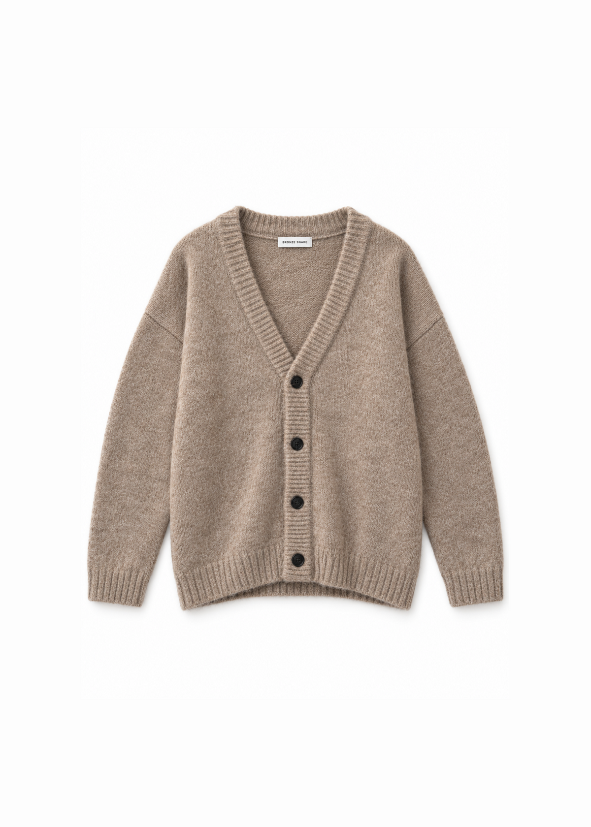 Knitted Oversize Cardigan Camel