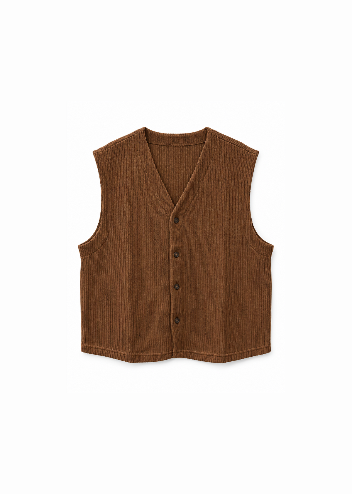 Cassius Knitted Vest Choc