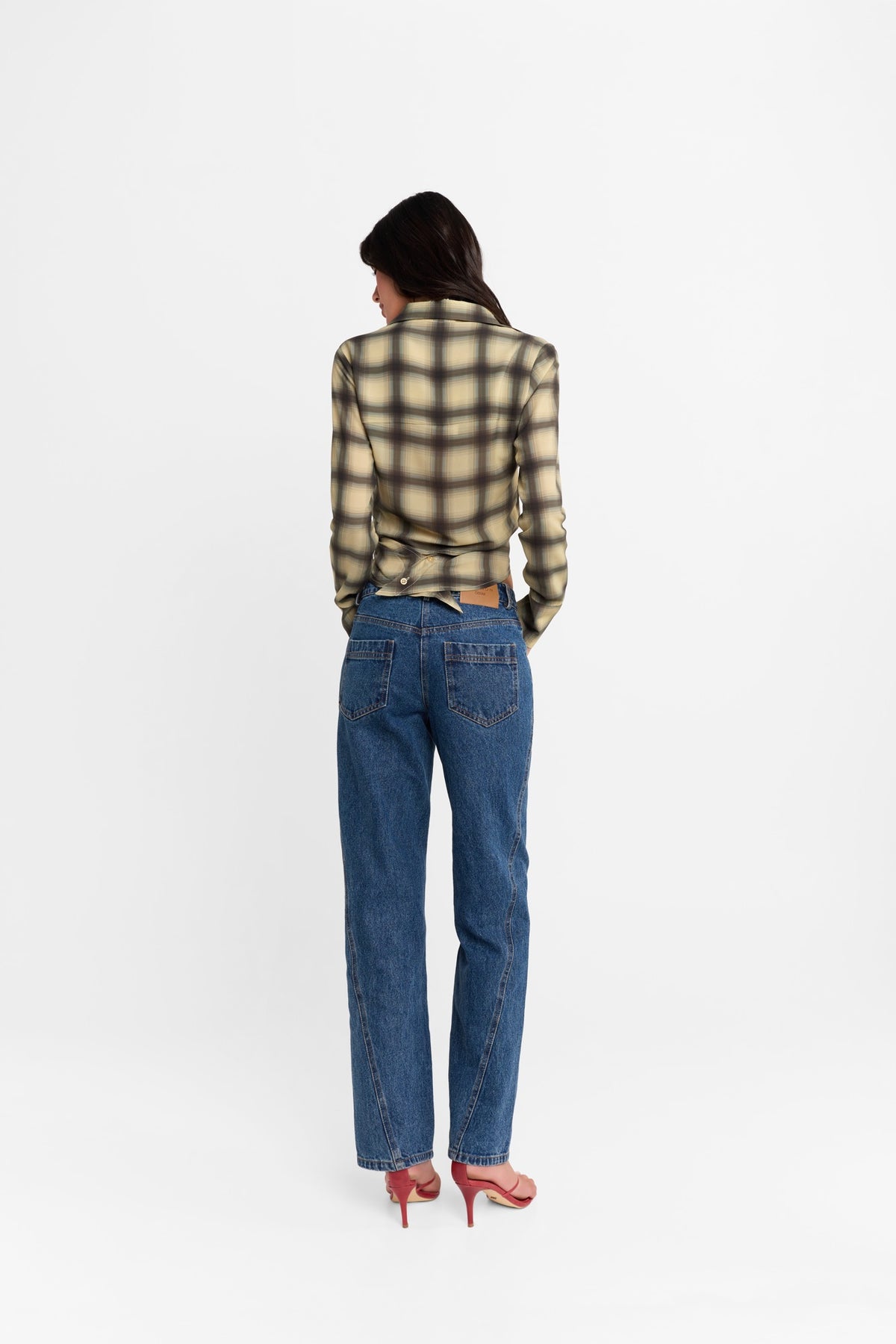 Eloise Wrap Shirt Check