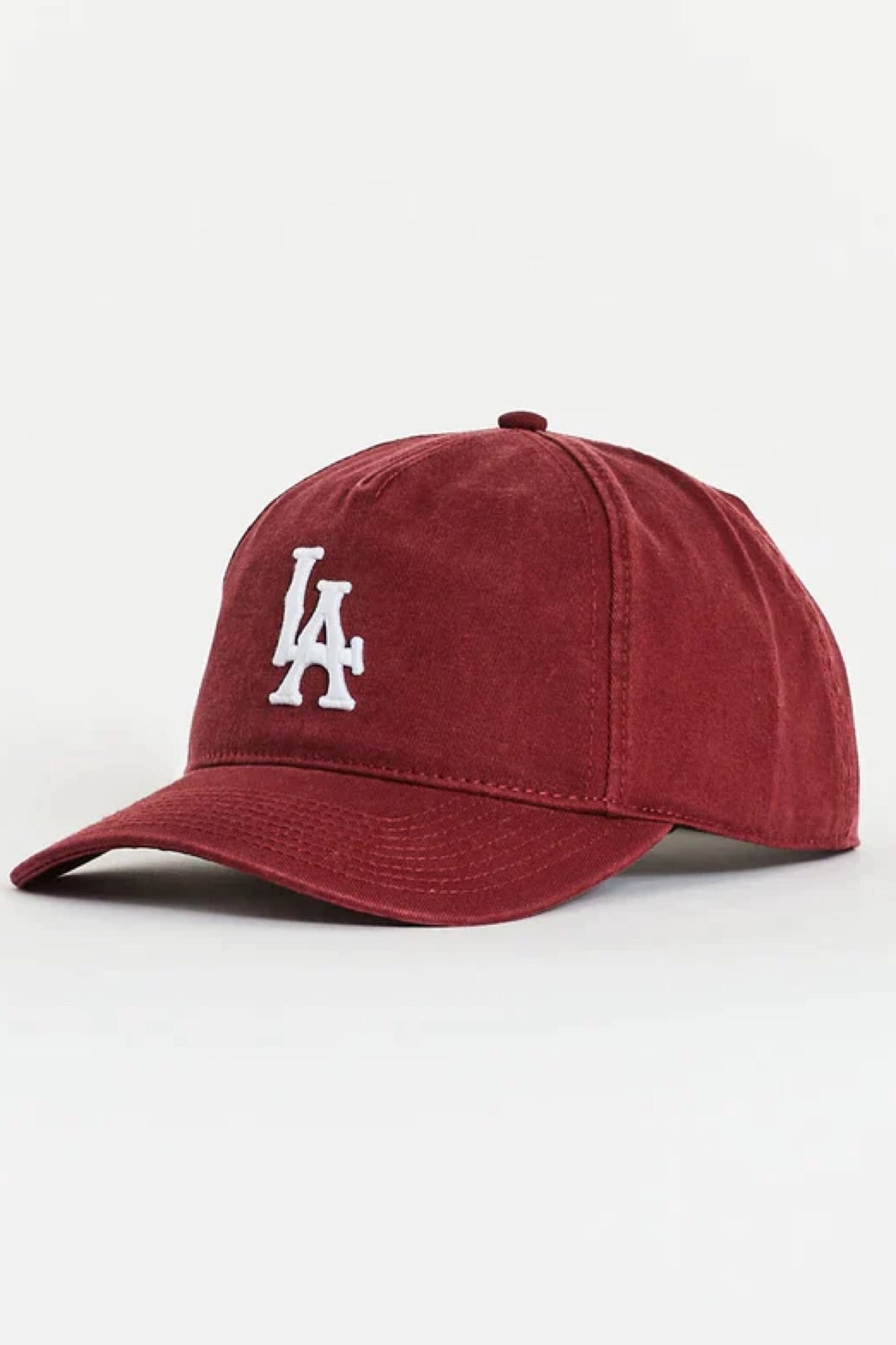 LA Raglan Wash Icon Logo Cap Maroon