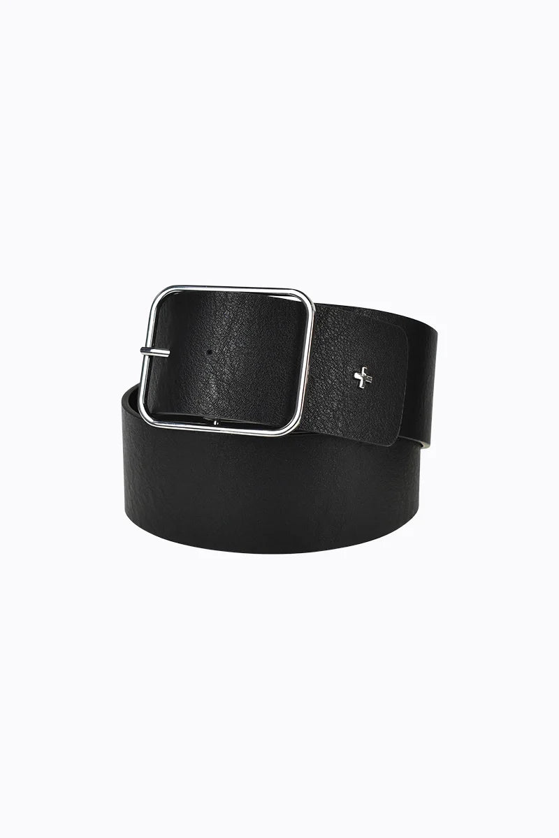 Lexie Wide Belt Black/Silver