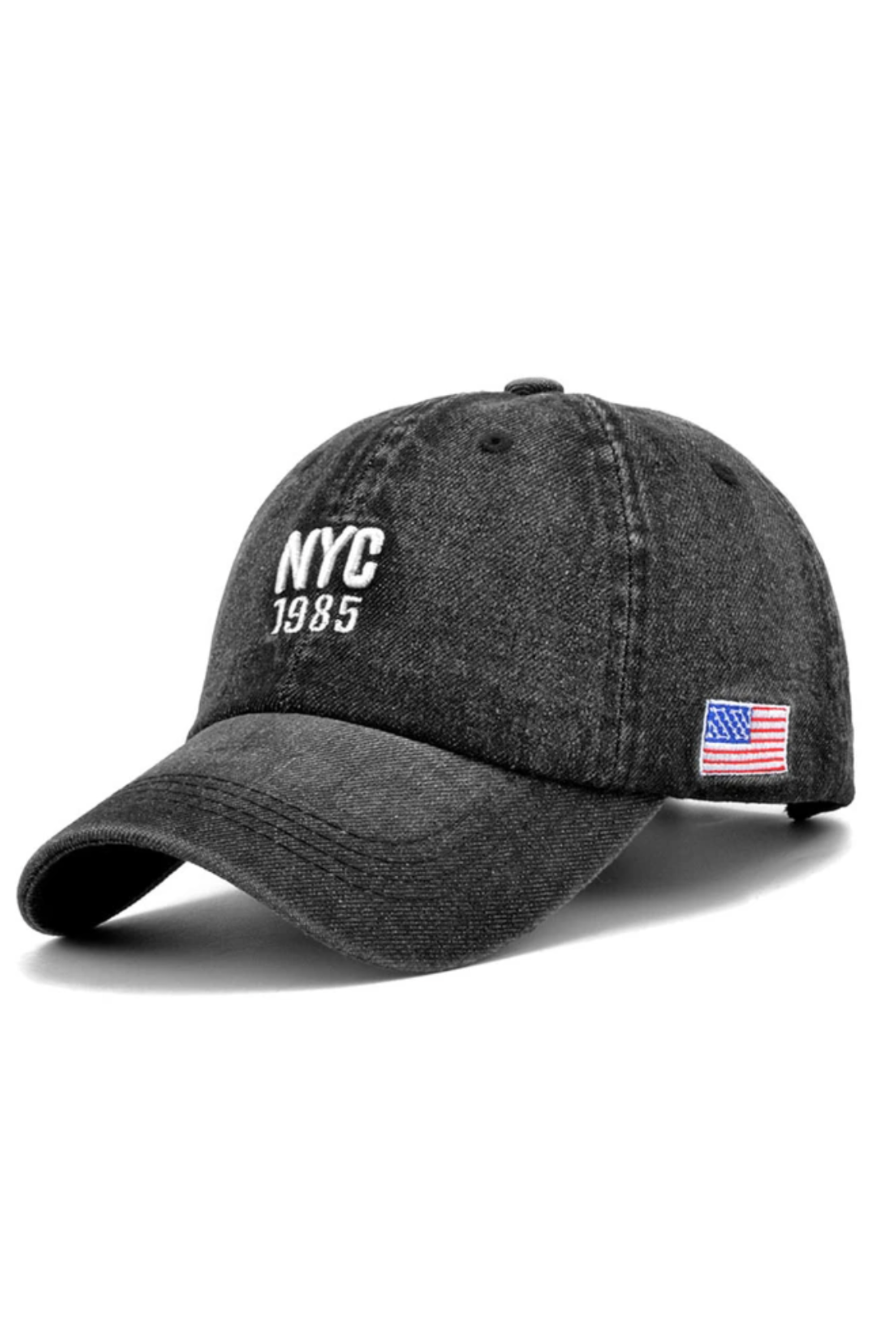 NYC Denim Cap Black