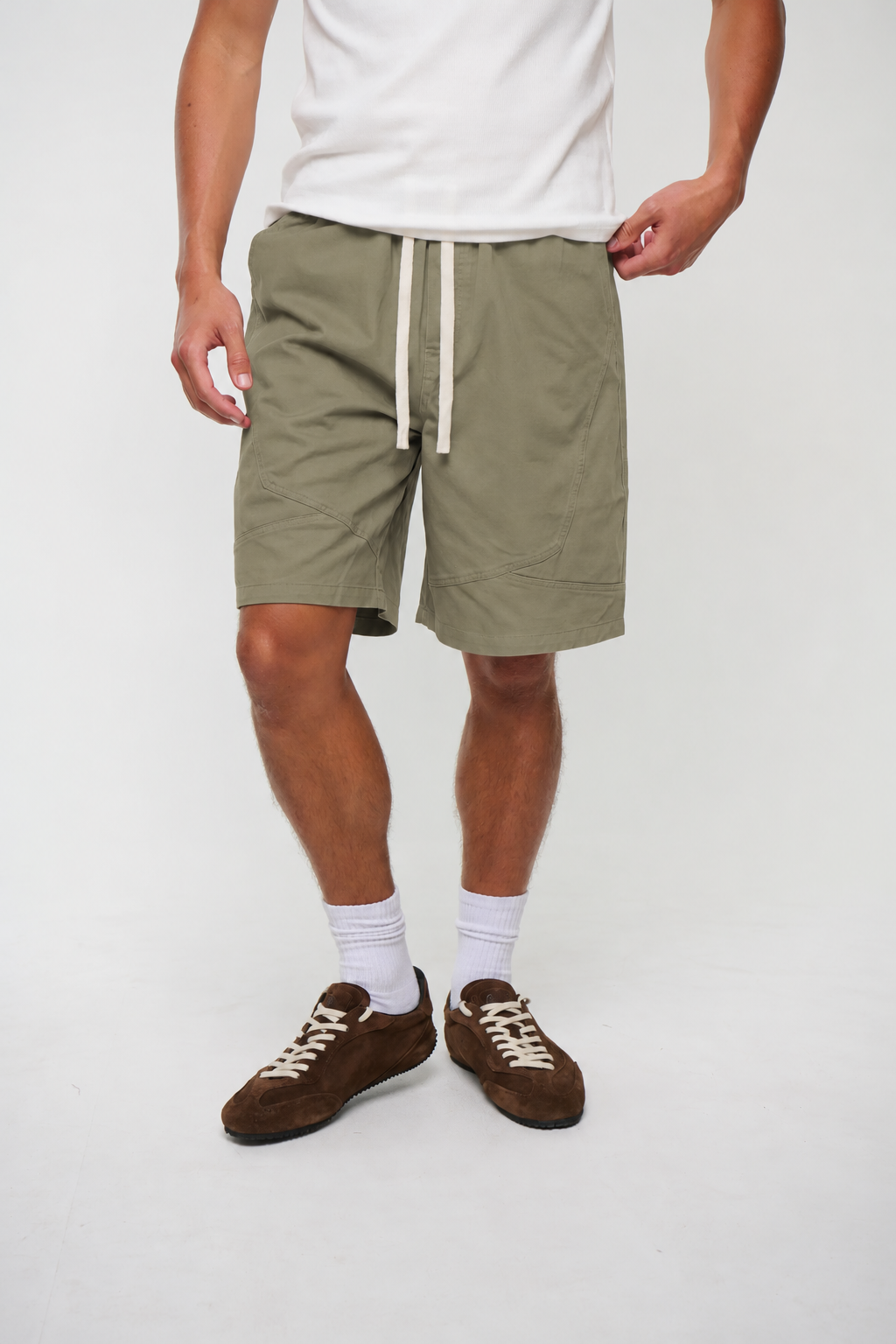 Harry Panelled Short Khaki