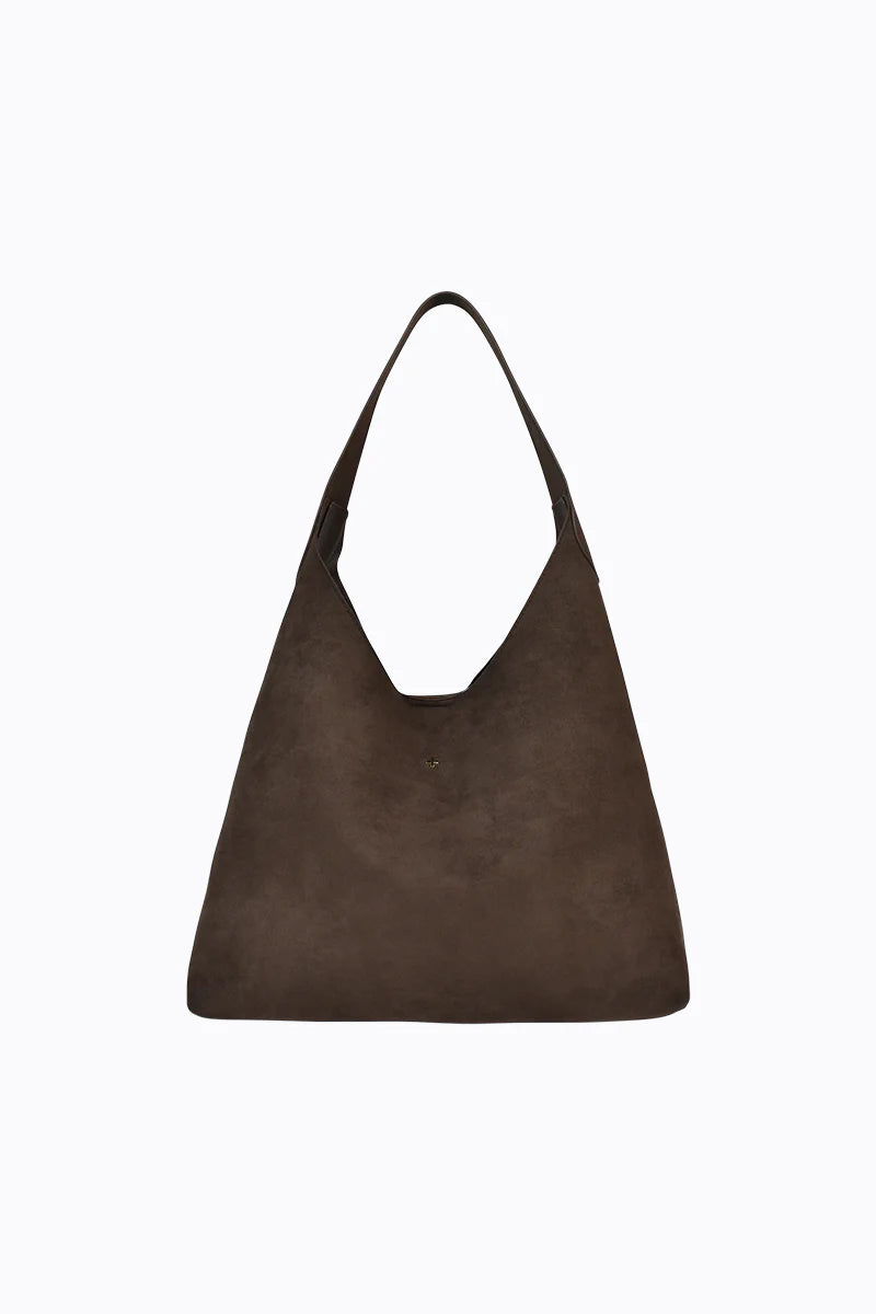 Duke Tote Bag Chocolate Suede