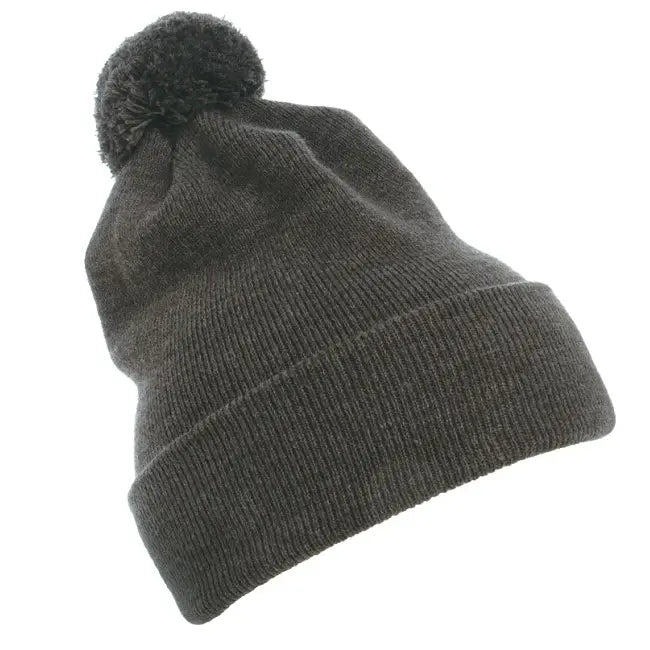 Flexfit Pom Pom Beanie Dark Grey - FINAL SALE
