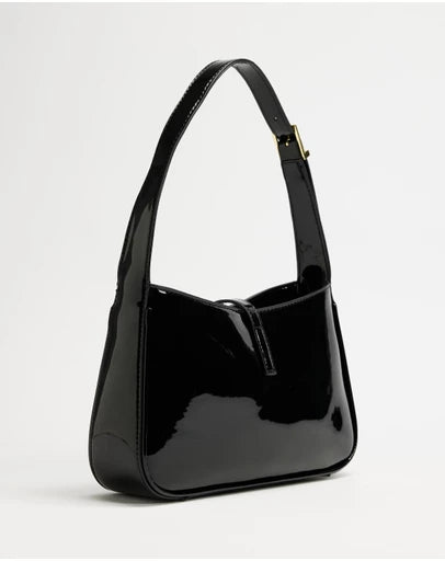 Clara Shoulder Bag Black Patent