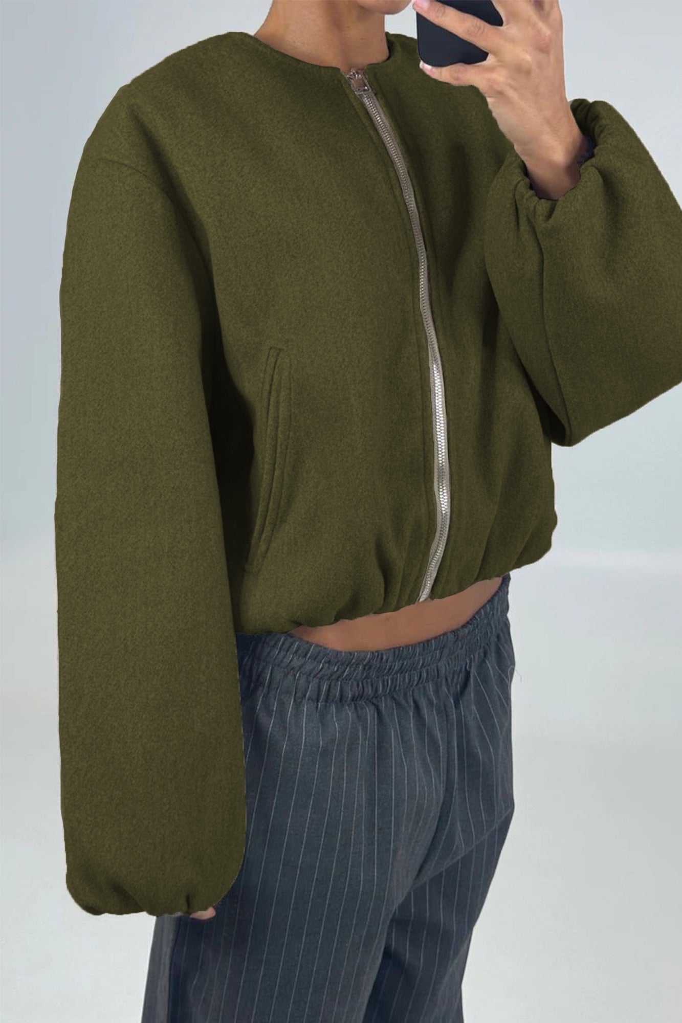 Nella Bomber Jacket Khaki