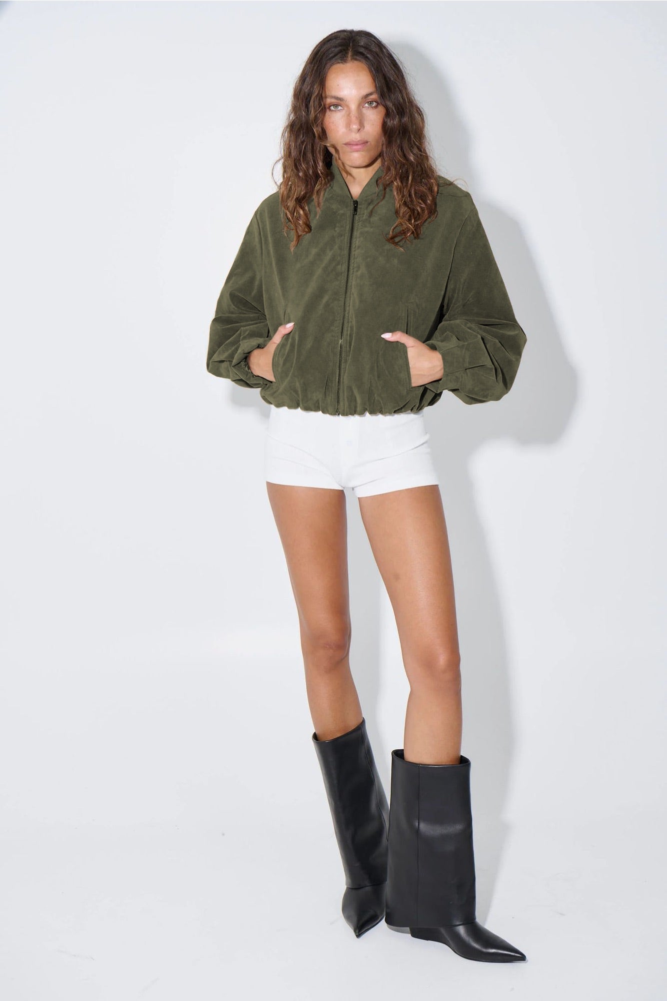 Clara Bomber Khaki