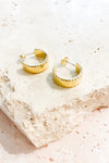 Silva Gold Plated Loop Earrings - FINAL SALE