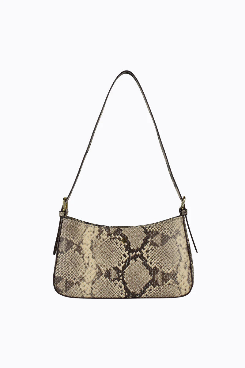 Lilu Shoulder Bag Natural Snake