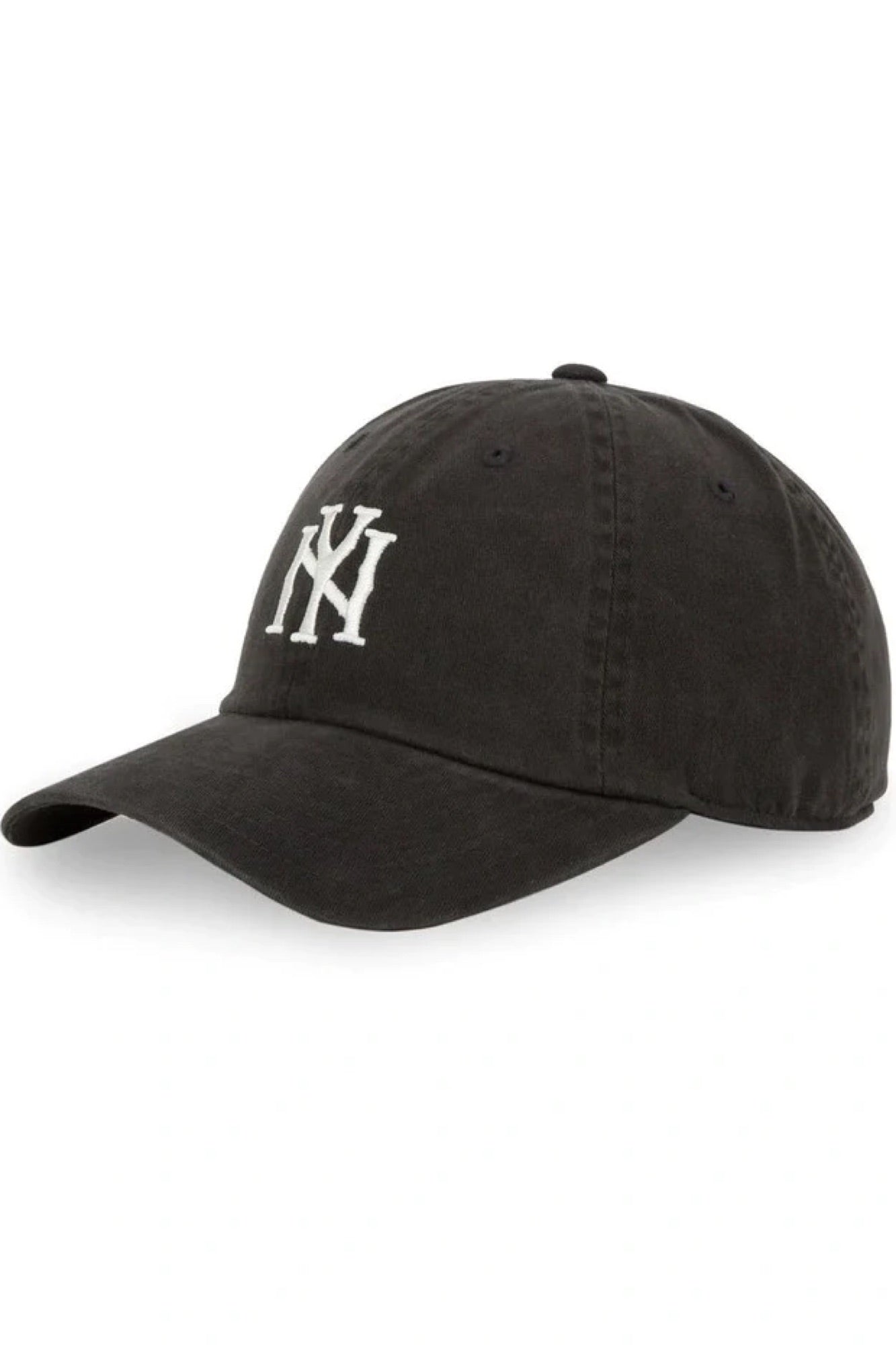 NY Raglan Wash Icon Logo Cap Black