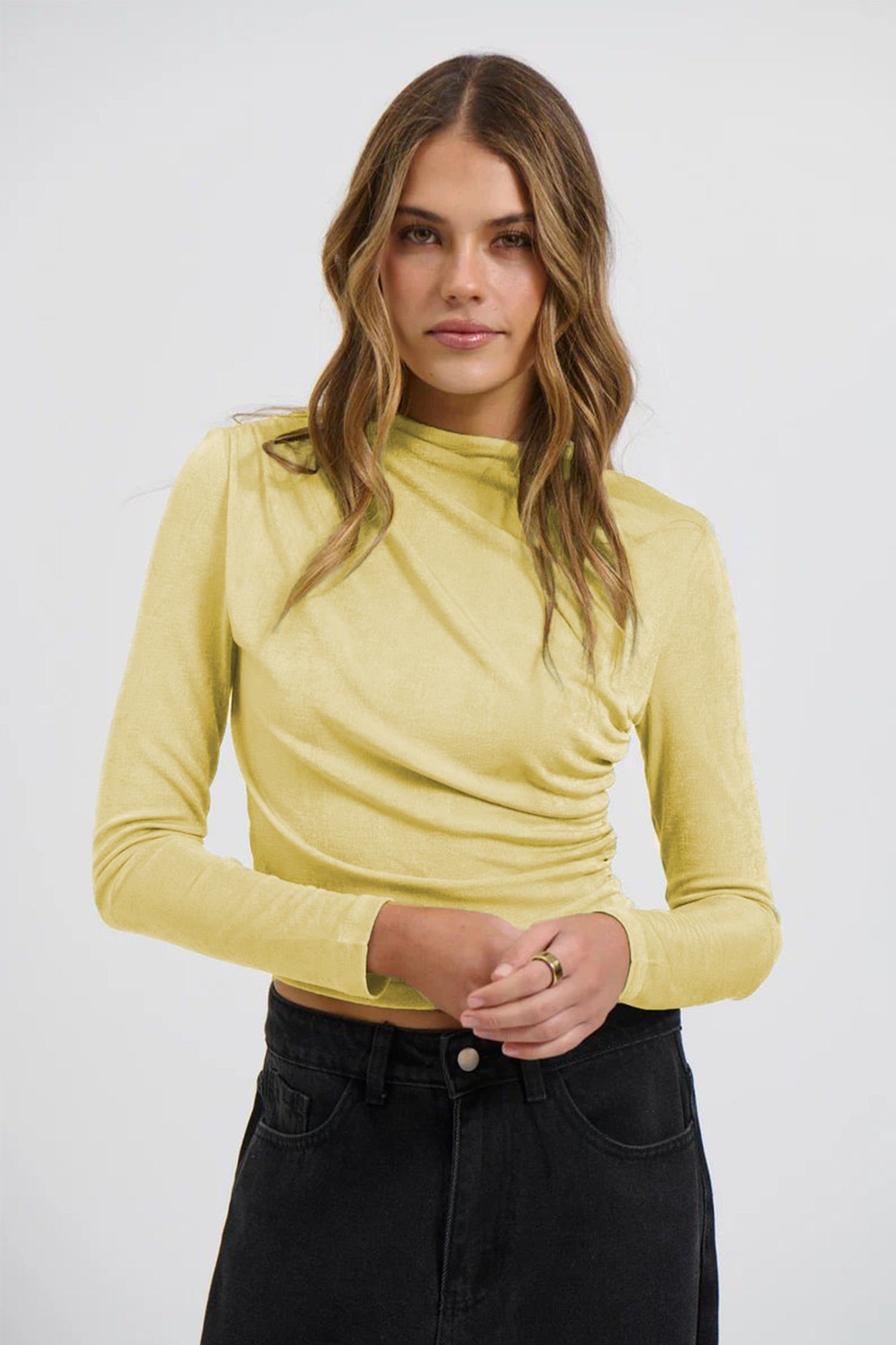 Jelani Long Sleeve Lemon