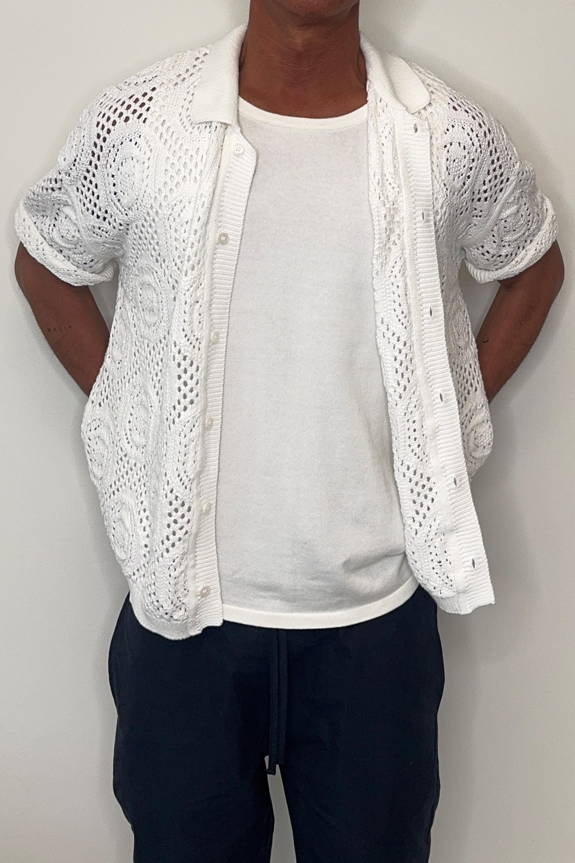 William Knit Shirt White