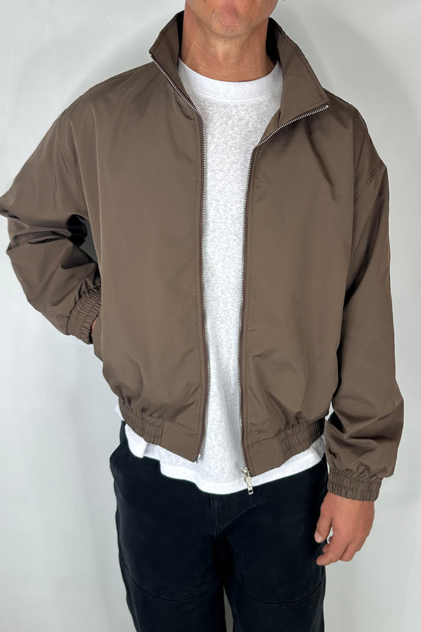 Collar Zip Jacket Choc