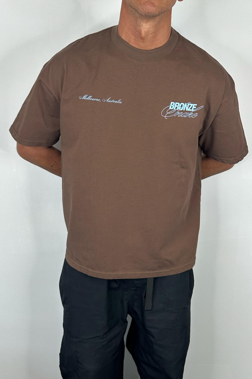 Bronze Snake Signature Tee Choc
