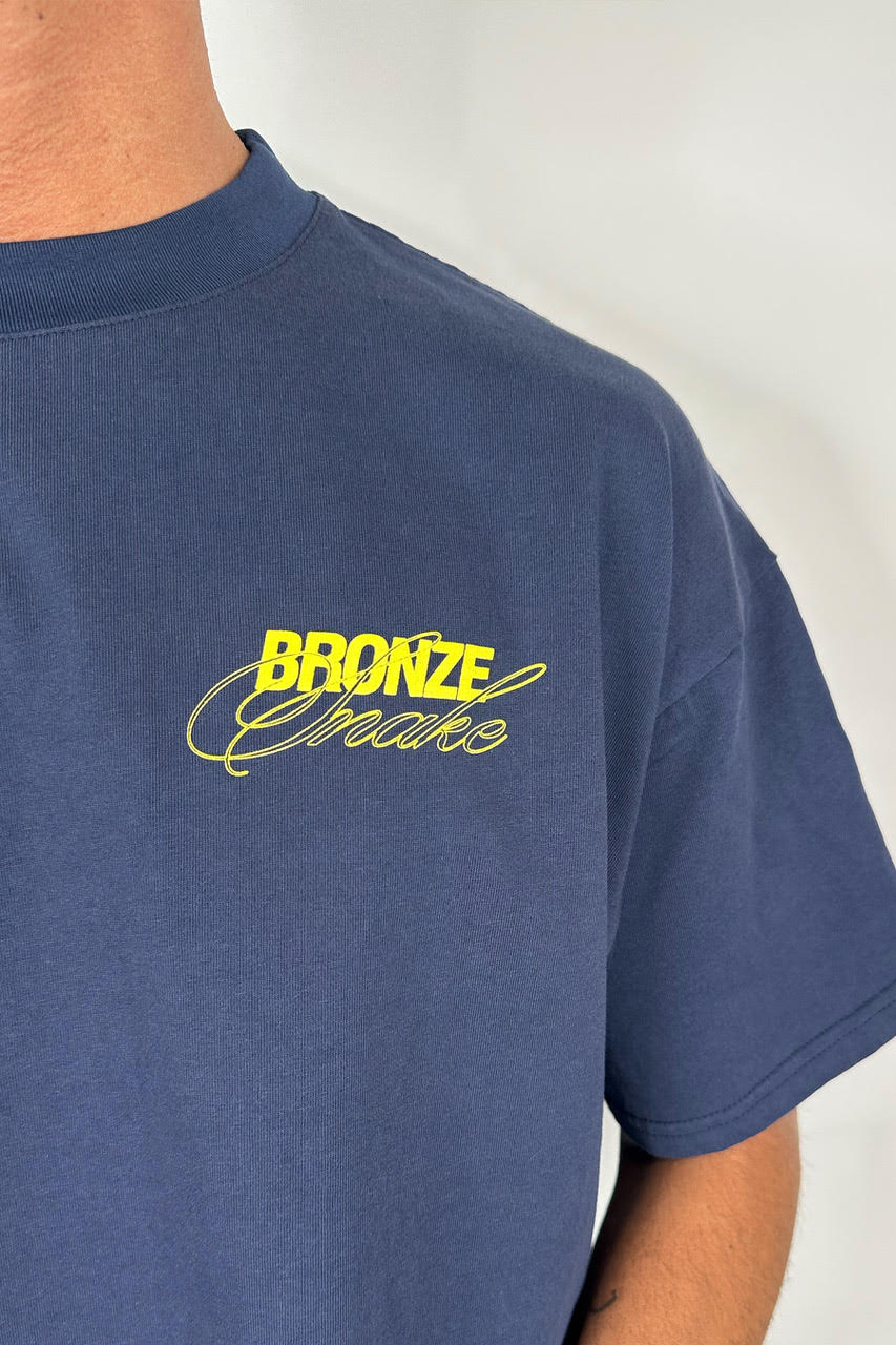 Bronze Snake Signature Tee Navy