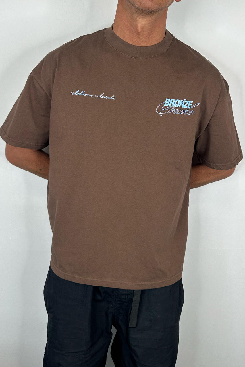 Bronze Snake Signature Tee Choc