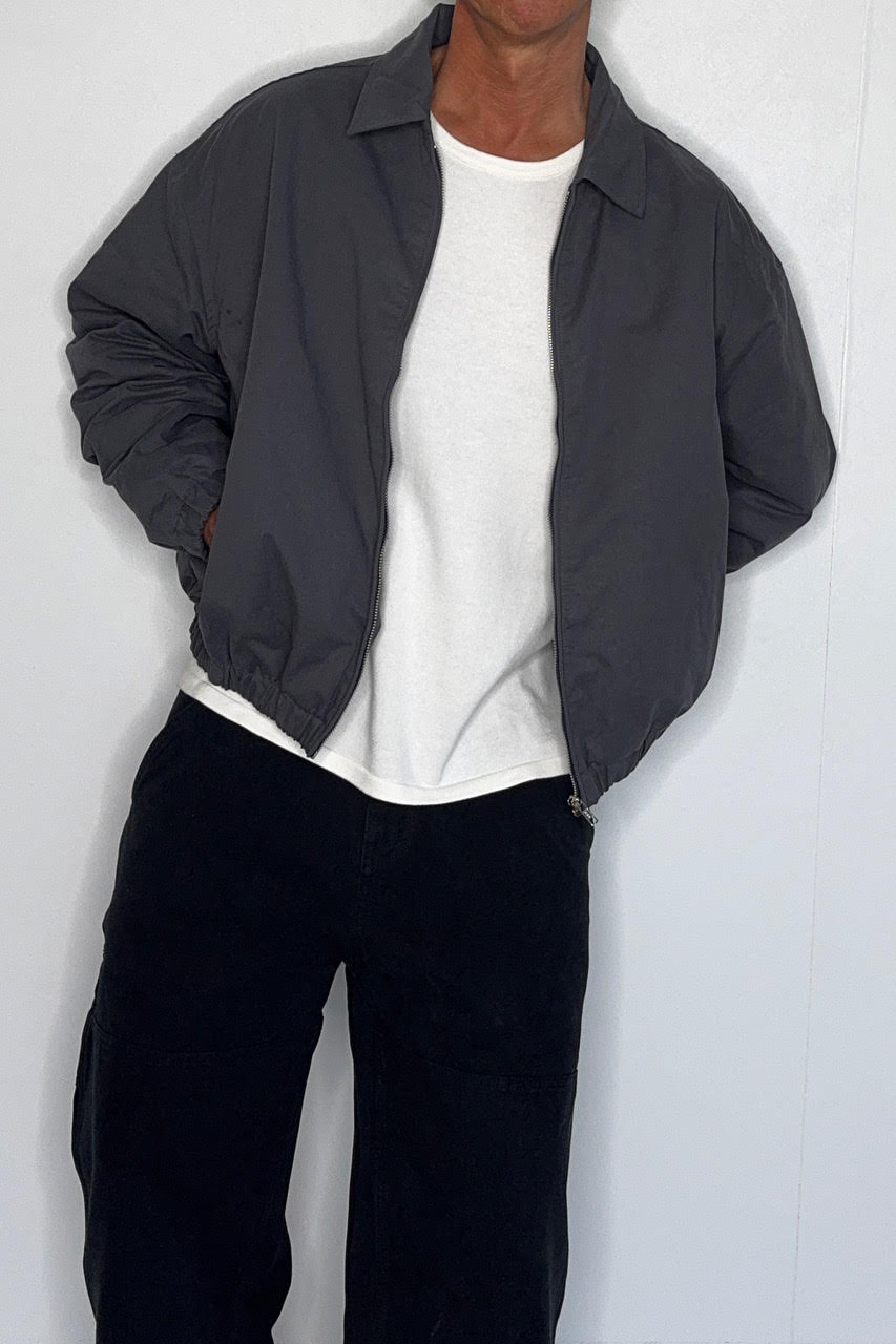 Arik Washed Bomber Stone