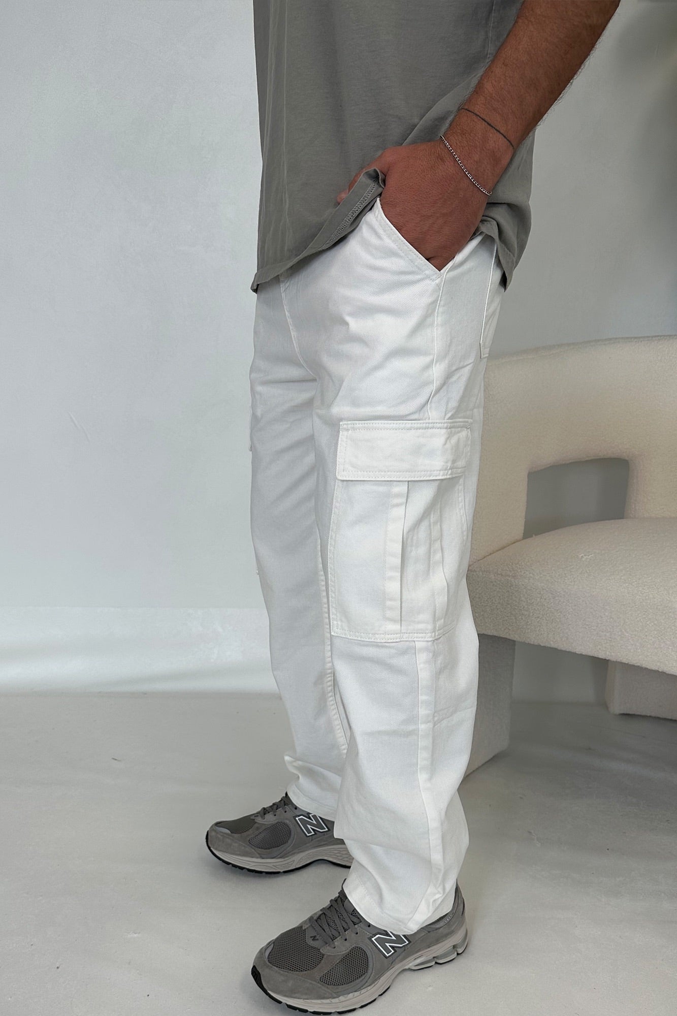 Ryder Baggy Pants White