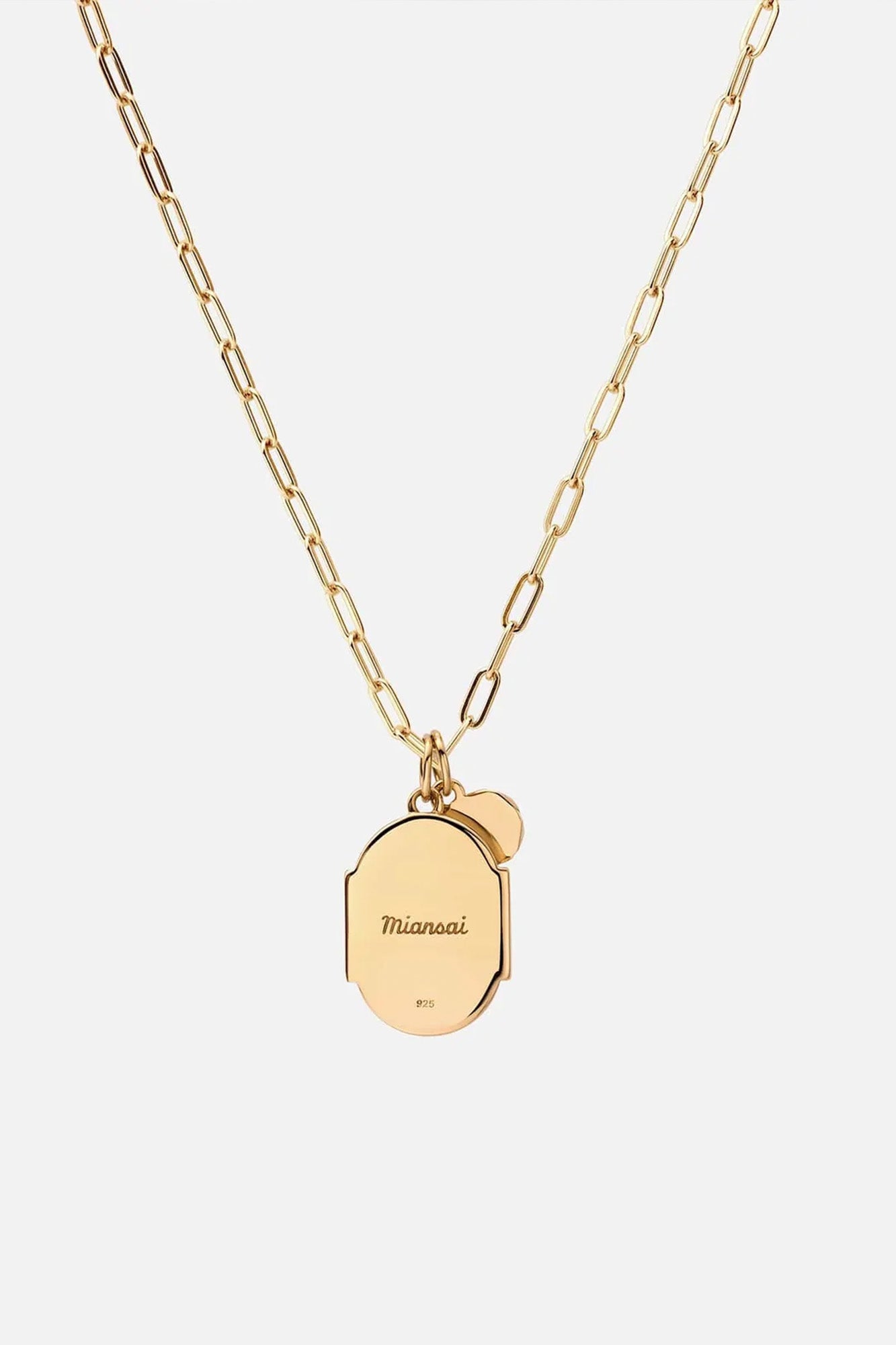 Miansai Conception Cable Chain Necklace Gold Vermeil/Gray