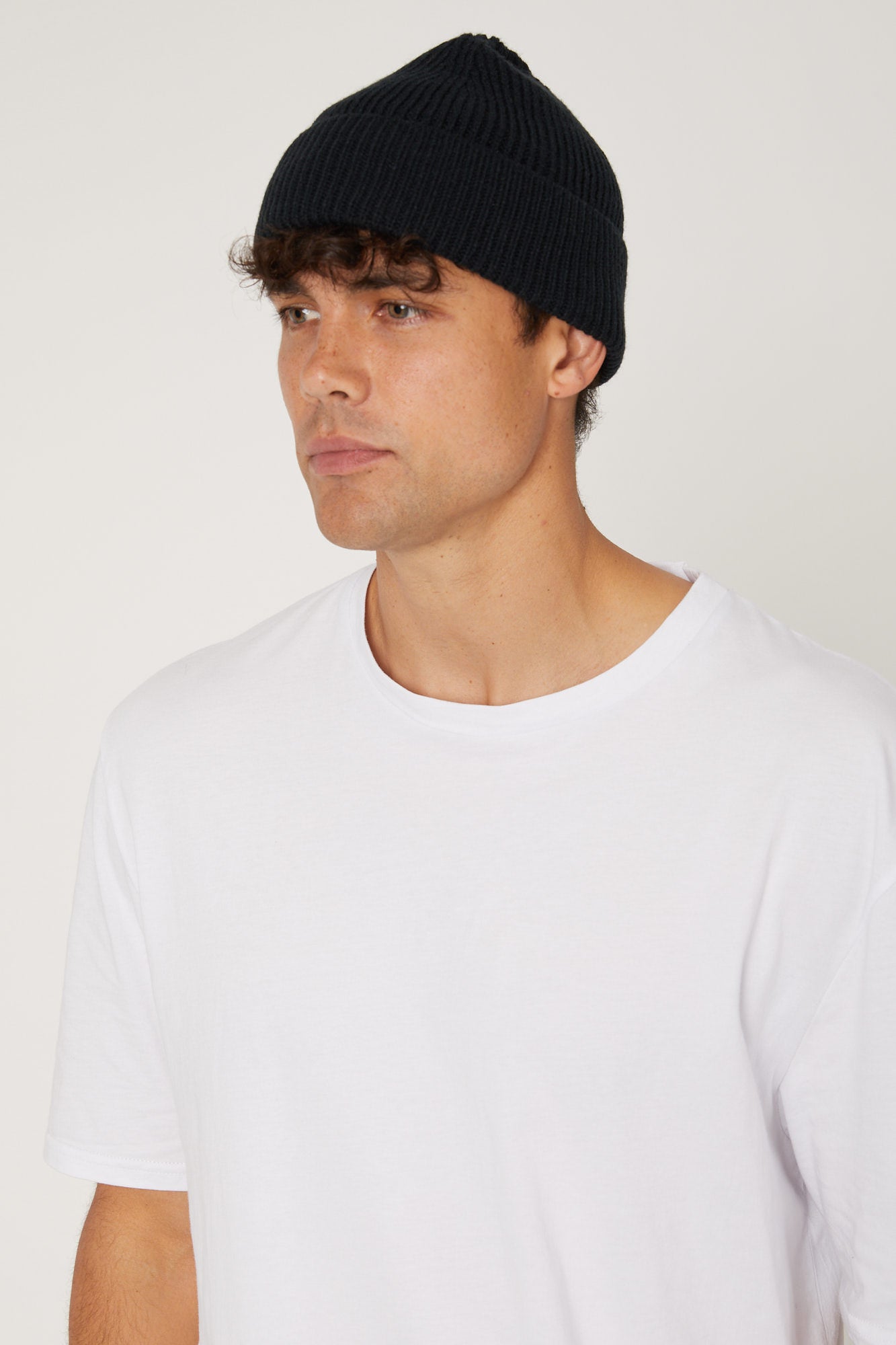 Folded Beanie Black