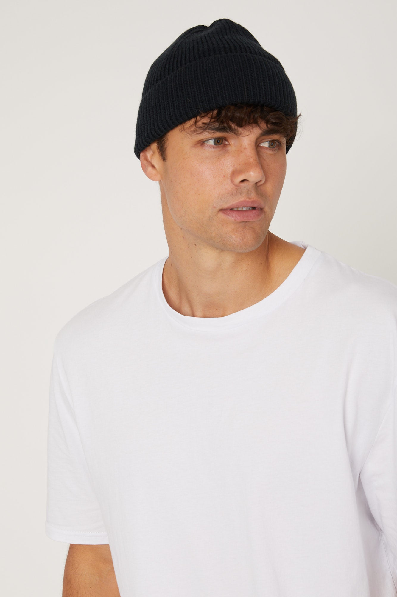 Folded Beanie Black