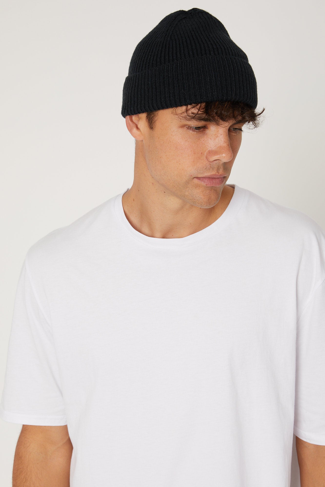 Folded Beanie Black
