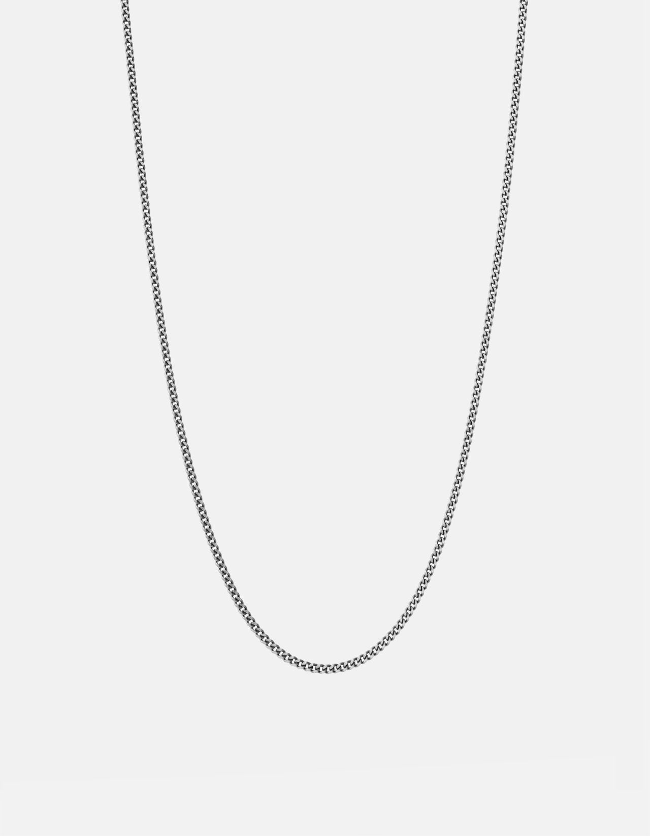 Miansai 2mm Cuban Chain Necklace Sterling Silver