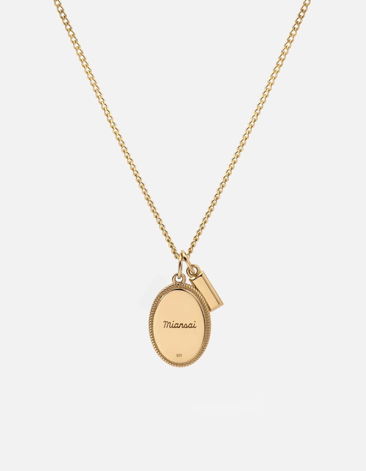 Miansai Entrata Pendant Necklace Gold Vermeil/Red