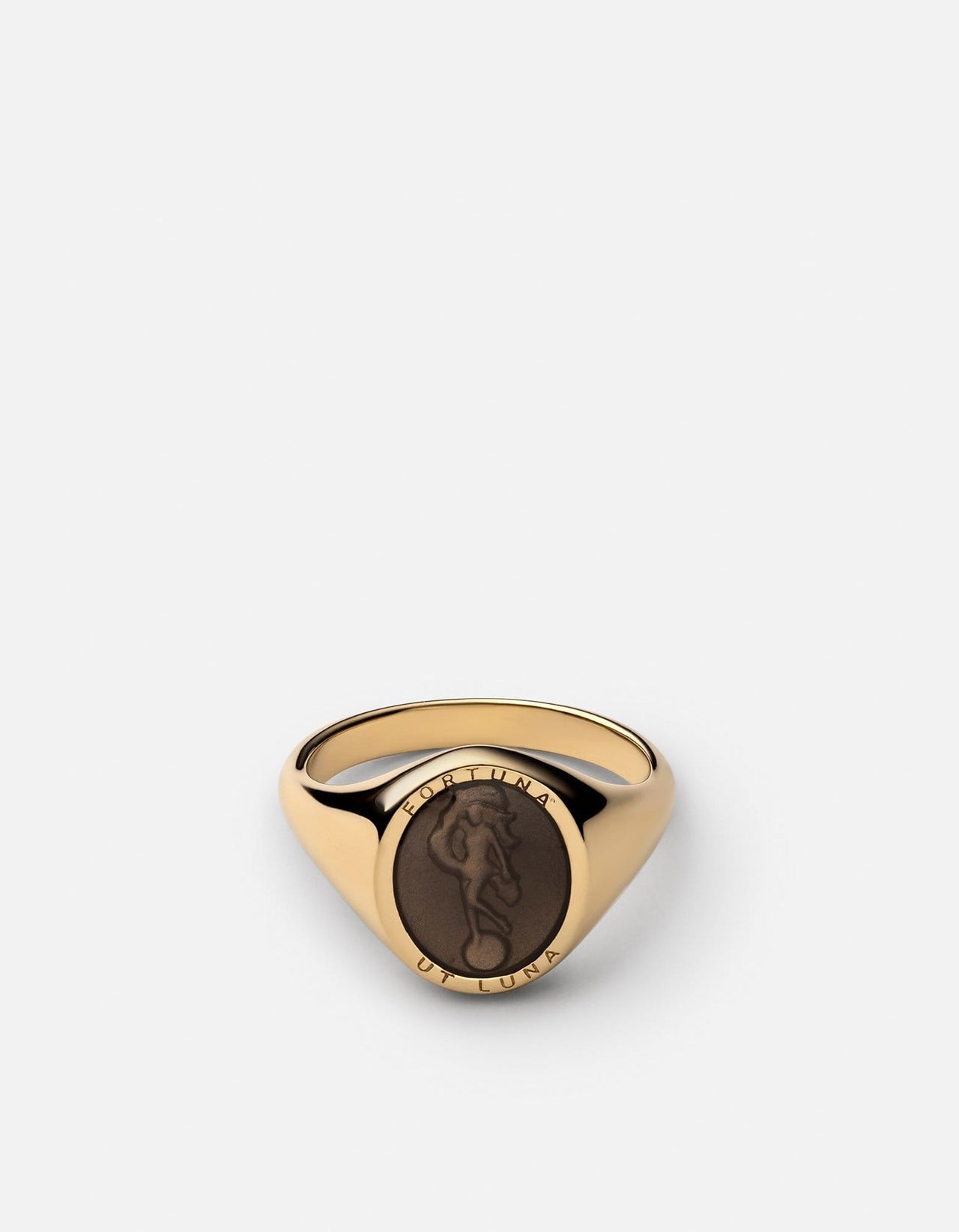 Miansai Fortuna Ring Gold Vermeil/Gray