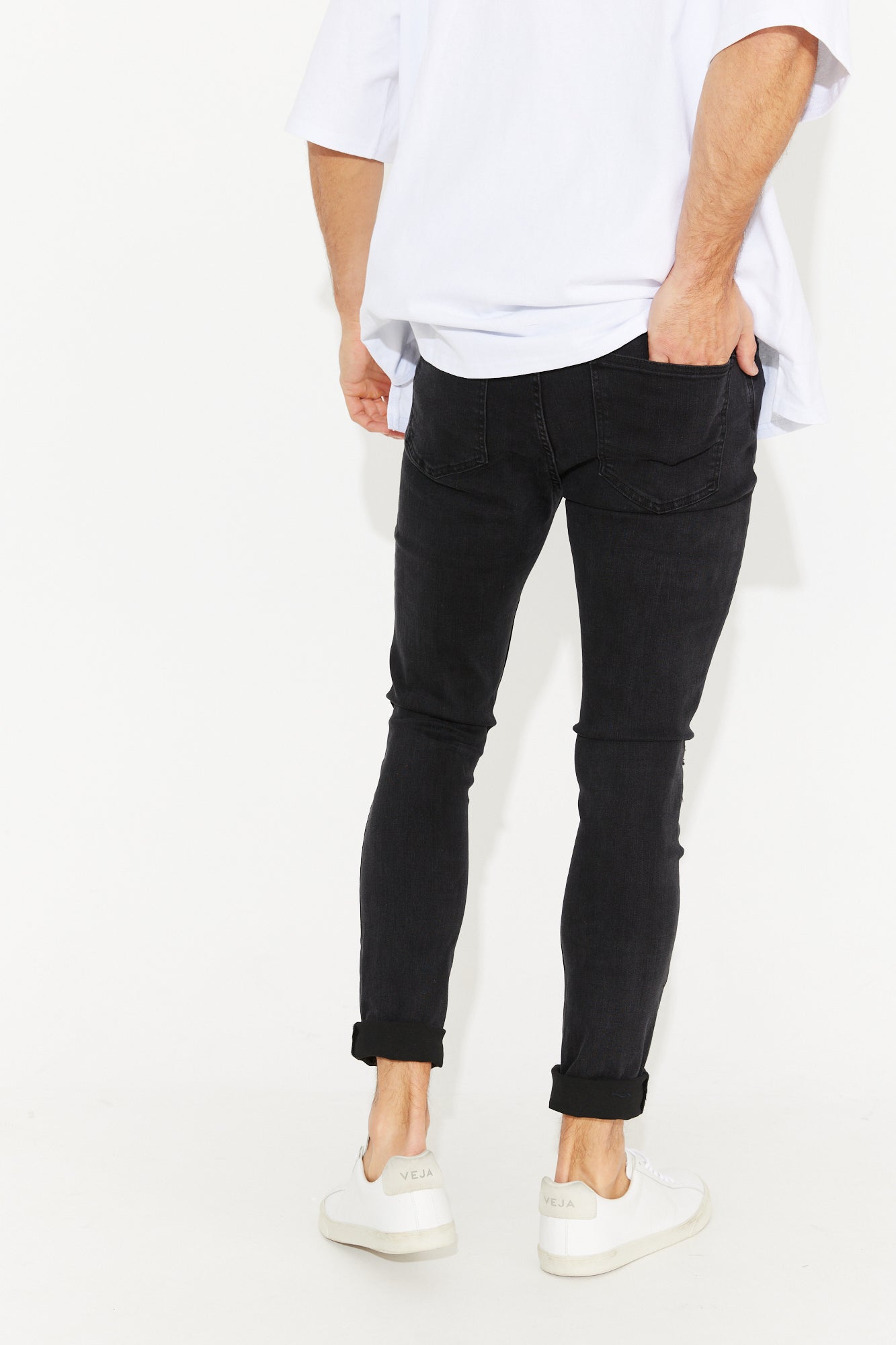 NTH Stone Denim Distress Black