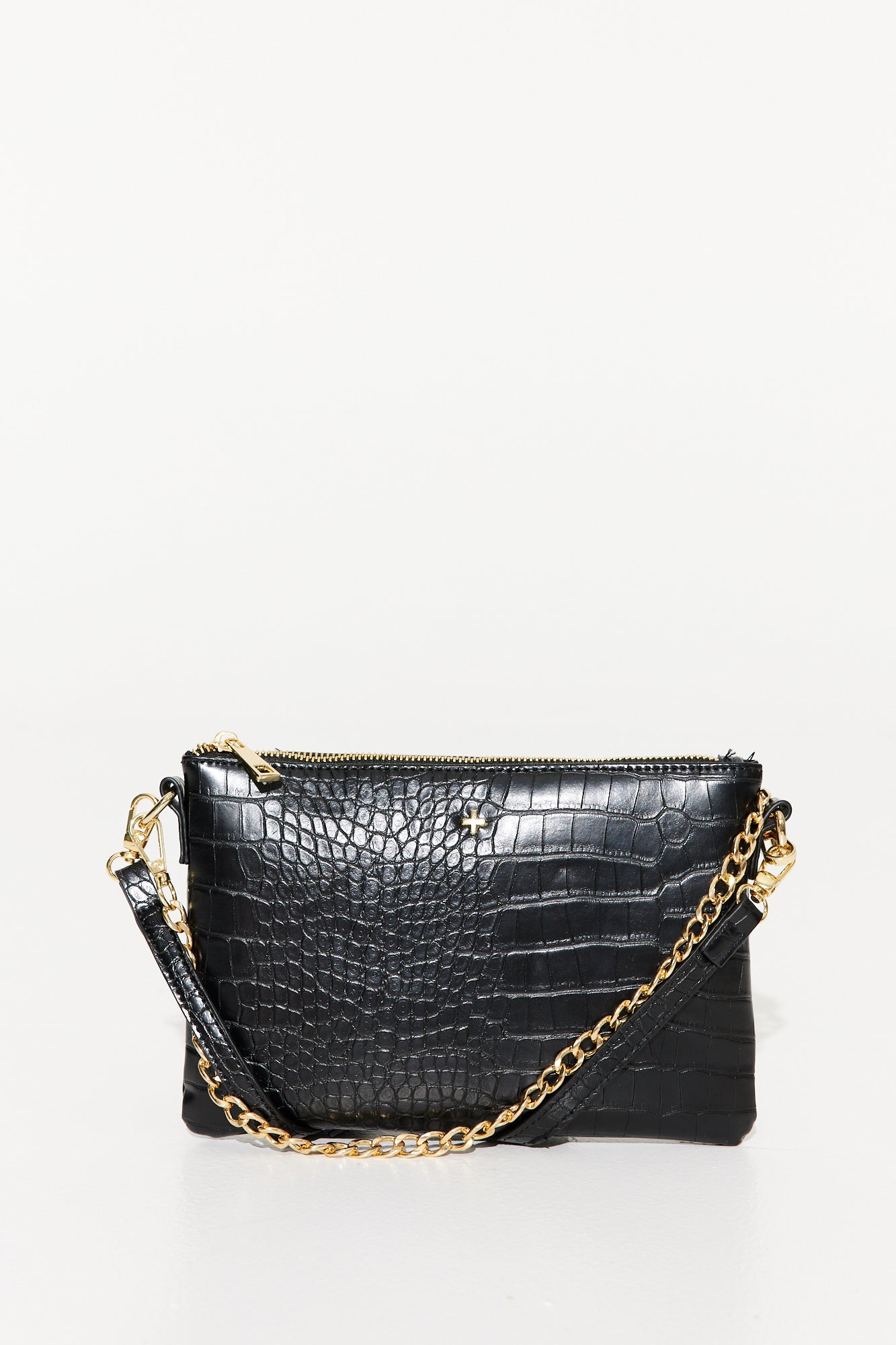 Quincy Bag Black Croc