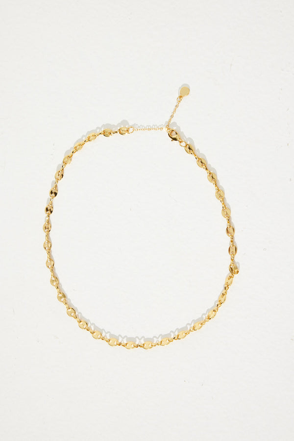 Puff Mariner Chain Necklace Gold - FINAL SALE