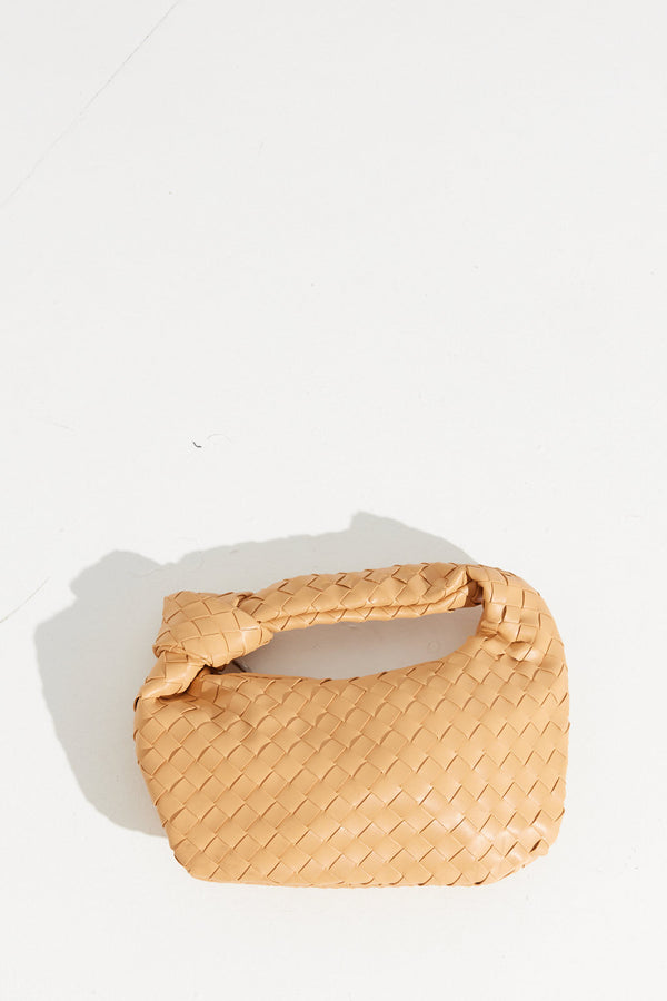 Jessie Mini Weave Bag Tan - FINAL SALE