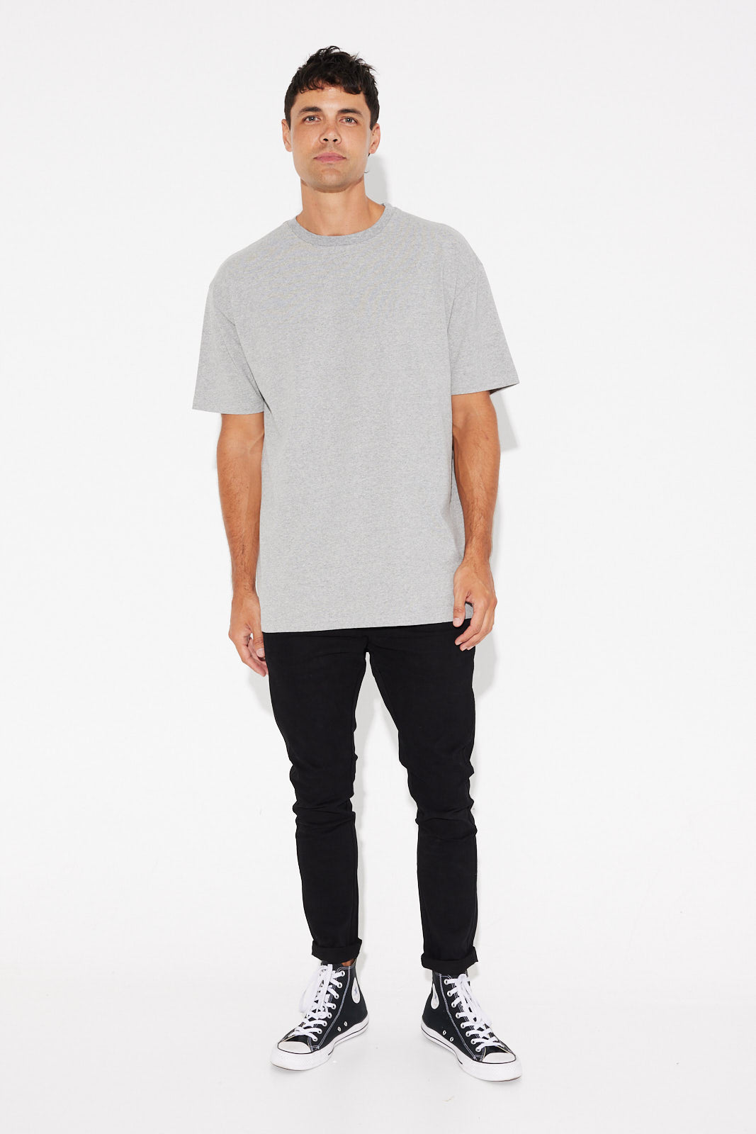 NTH Heavyweight Tee Grey Marle