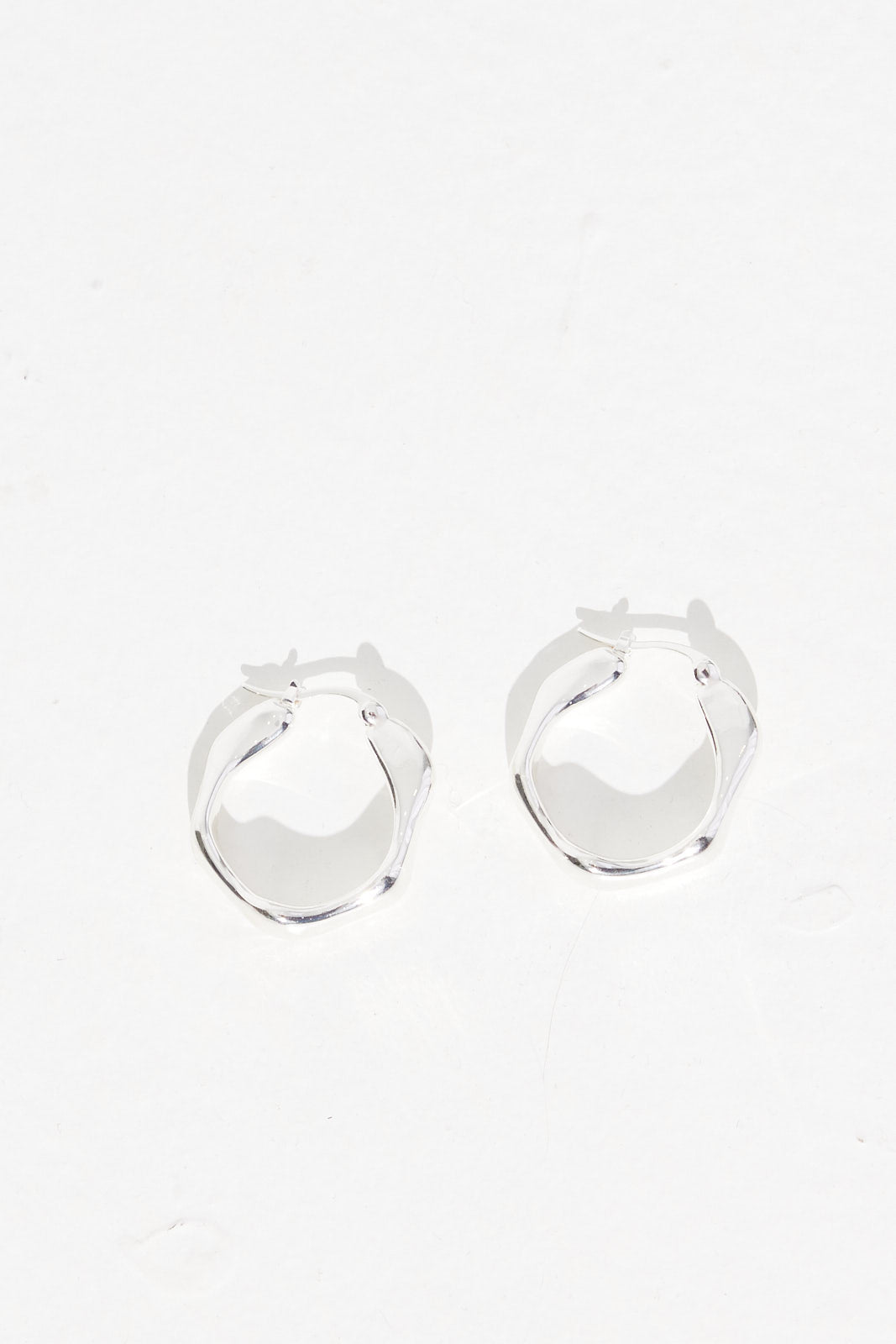 Wavy Hoops Silver - FINAL SALE