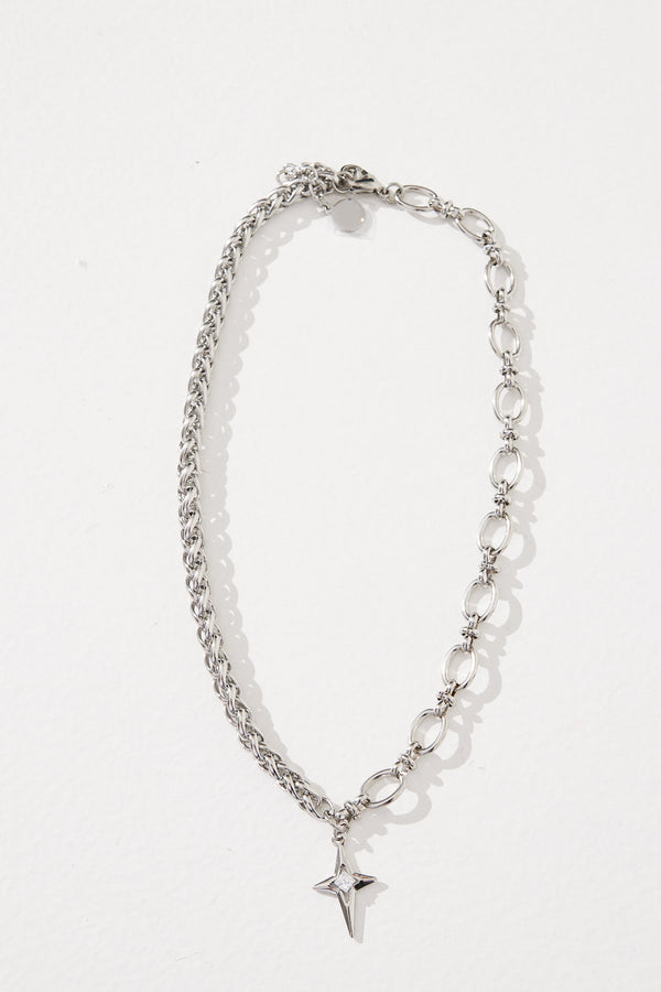 NTH Star Chain Necklace Silver