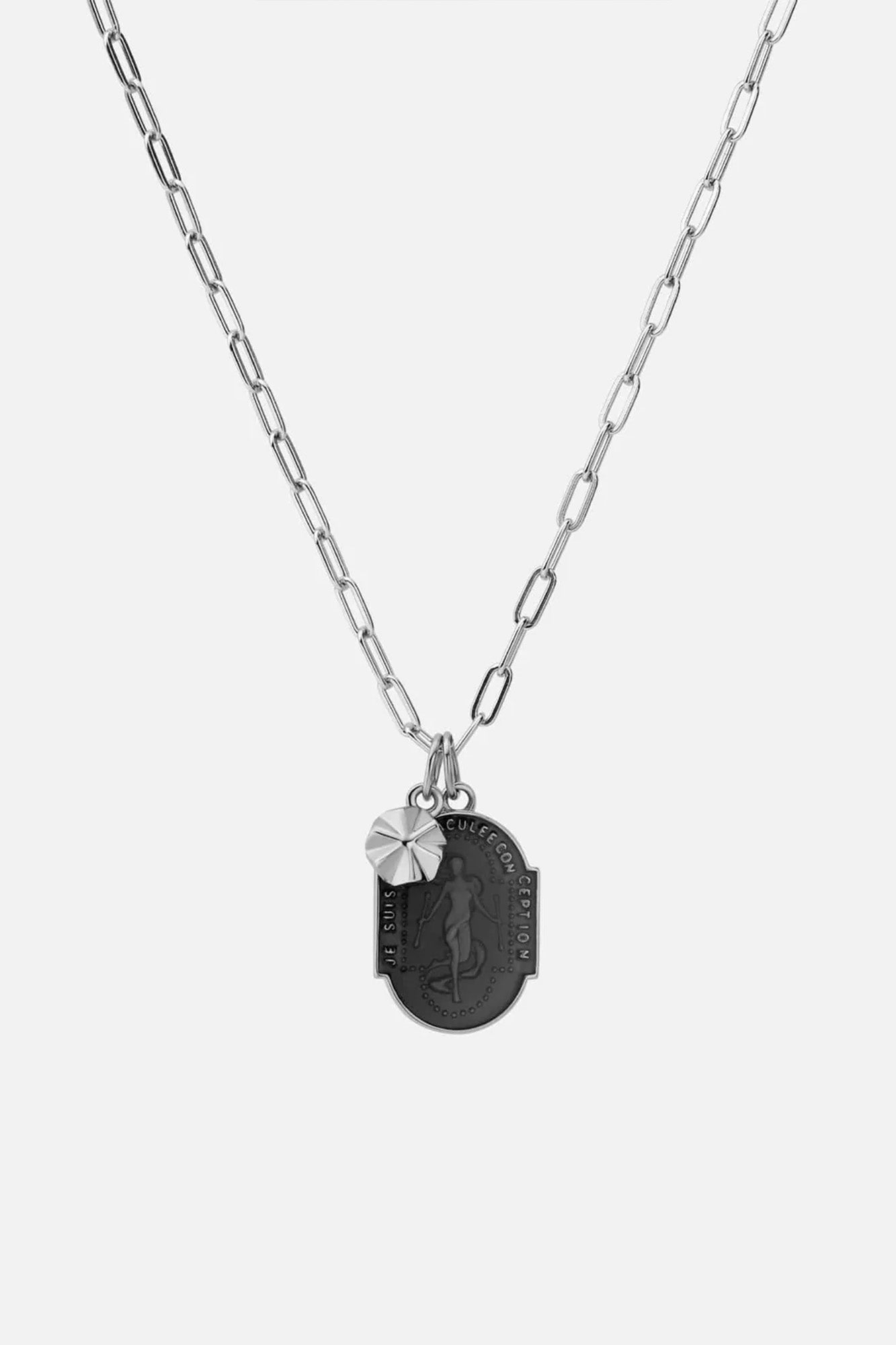 Miansai Conception Cable Chain Necklace Sterling Silver/Gray