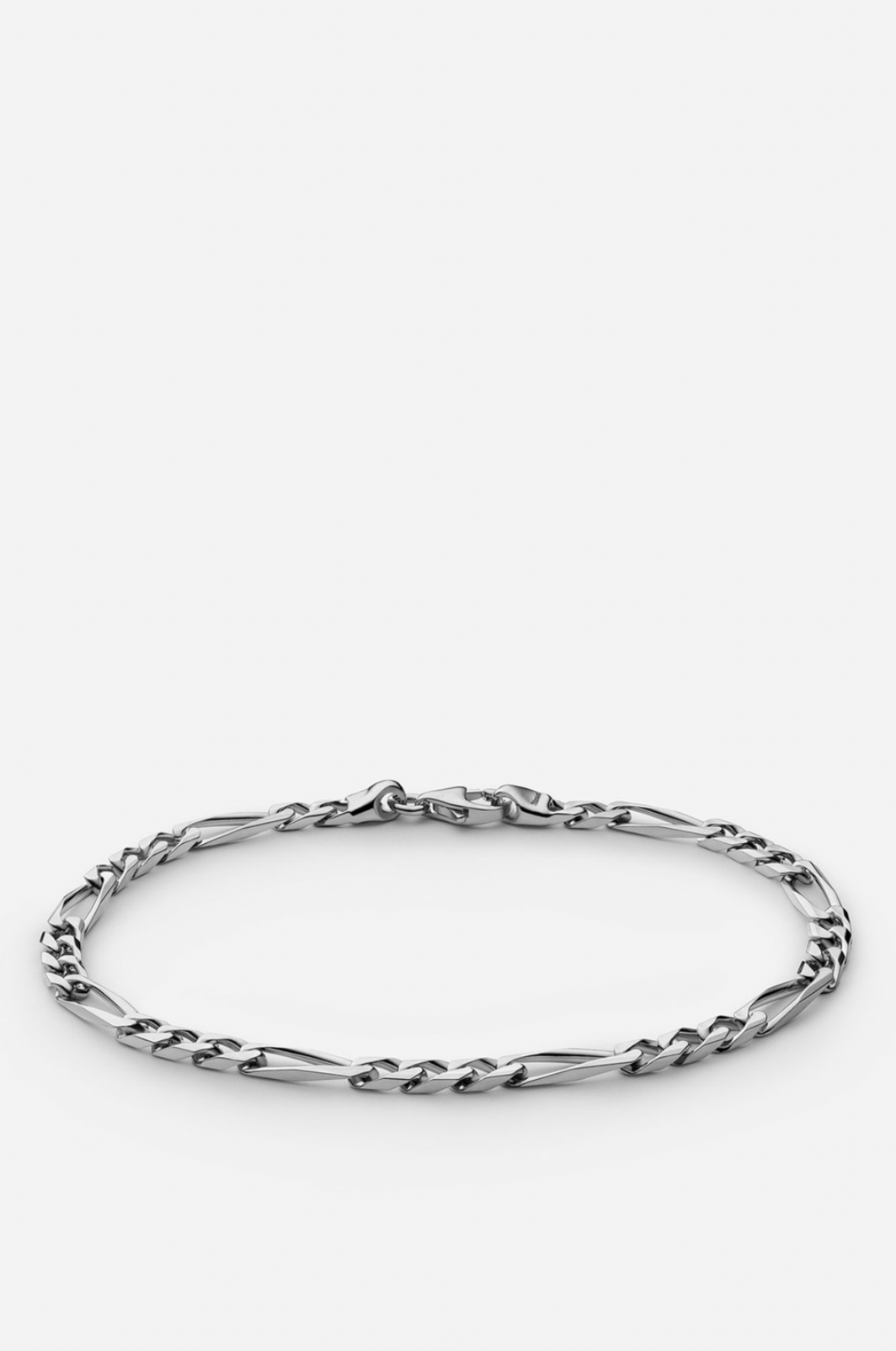 Miansai 3mm Figaro Chain Bracelet Sterling Silver