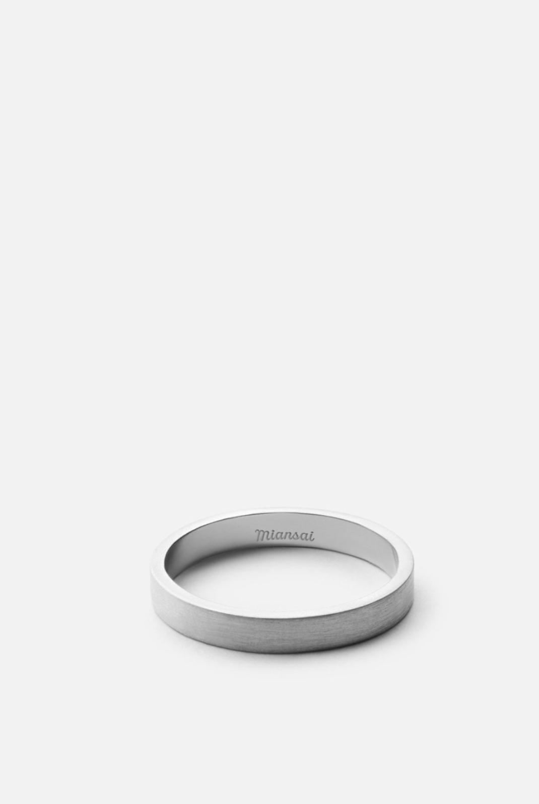 Miansai 3mm Silver Band Matte Sterling Silver