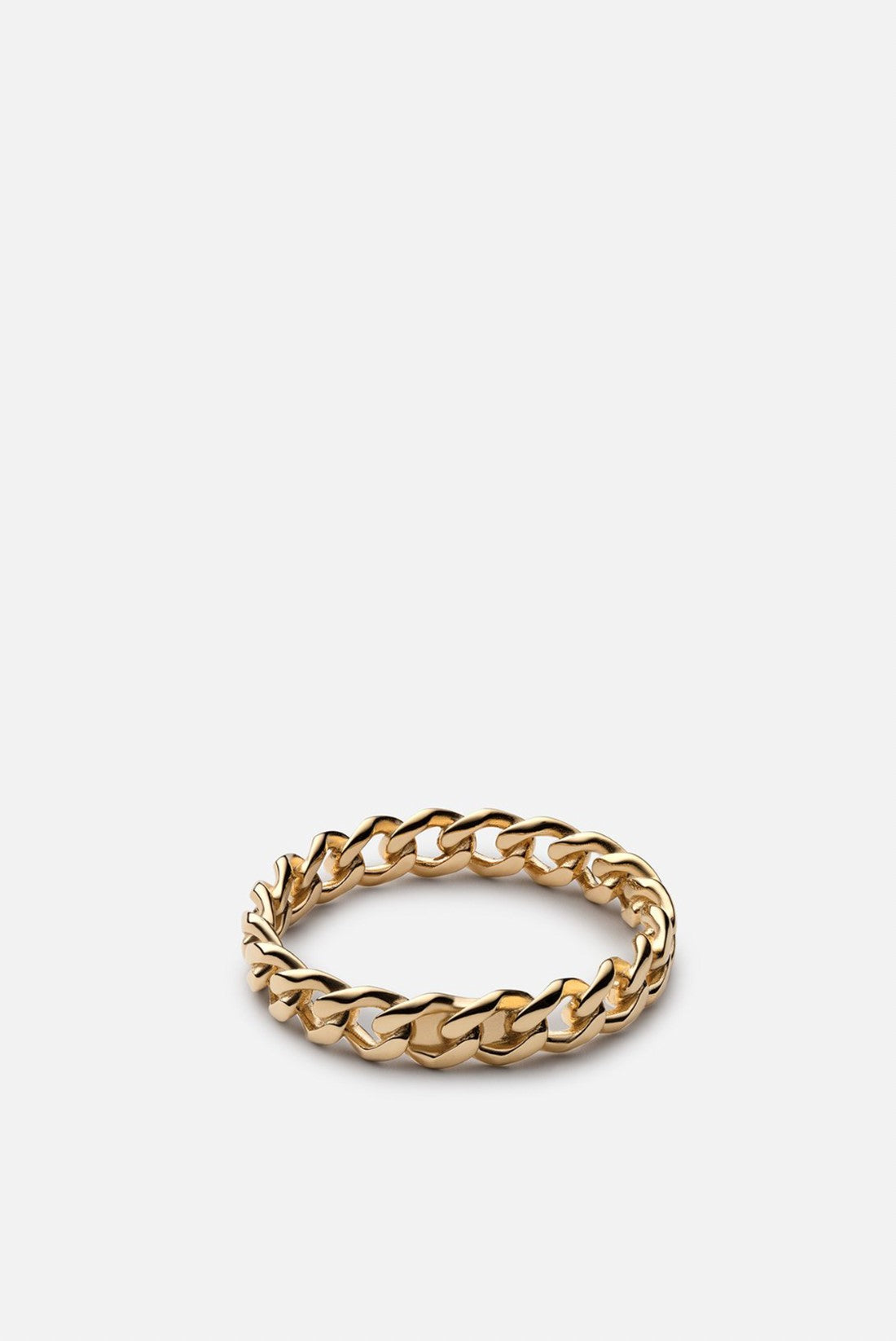 Miansai Cuban Link Ring Gold Vermeil