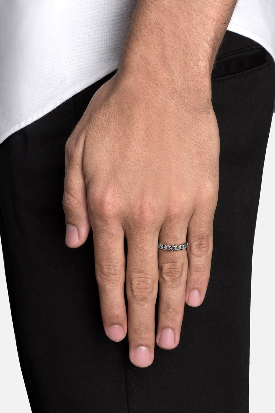 Miansai Cuban Link Ring Sterling Silver