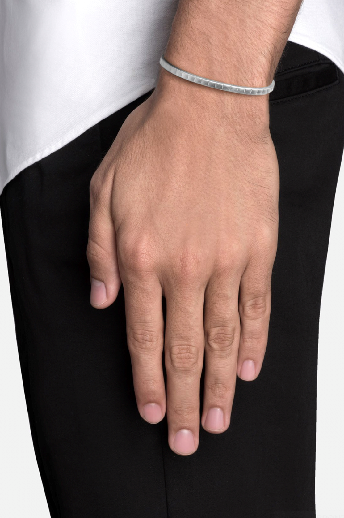 Miansai Etch Cuff Matte Silver