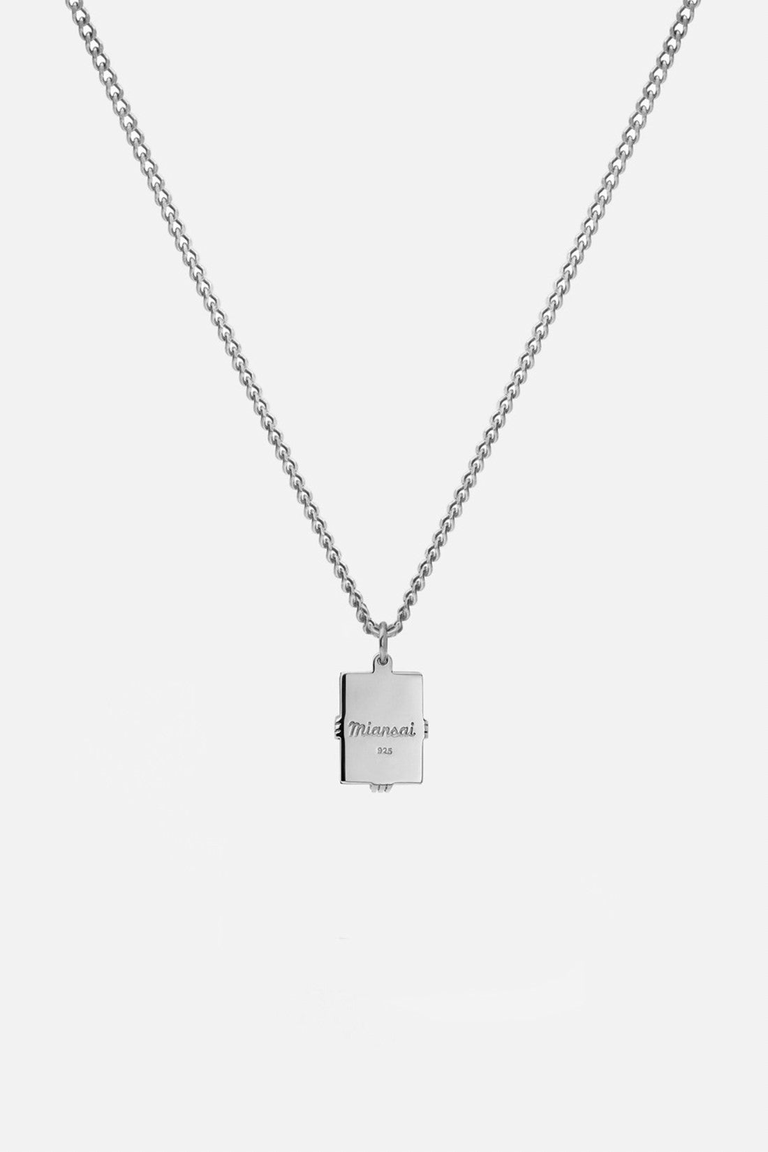 Miansai Lennox Onyx Necklace Sterling Silver