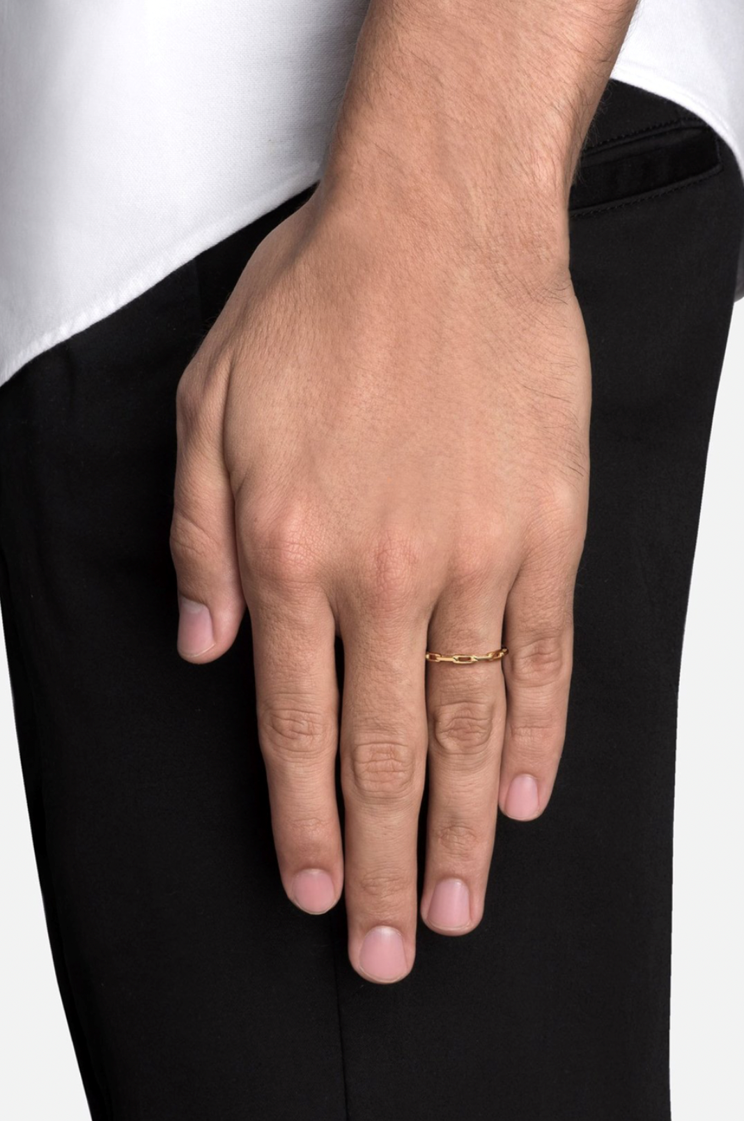 Miansai Volt Link Ring Gold Vermeil