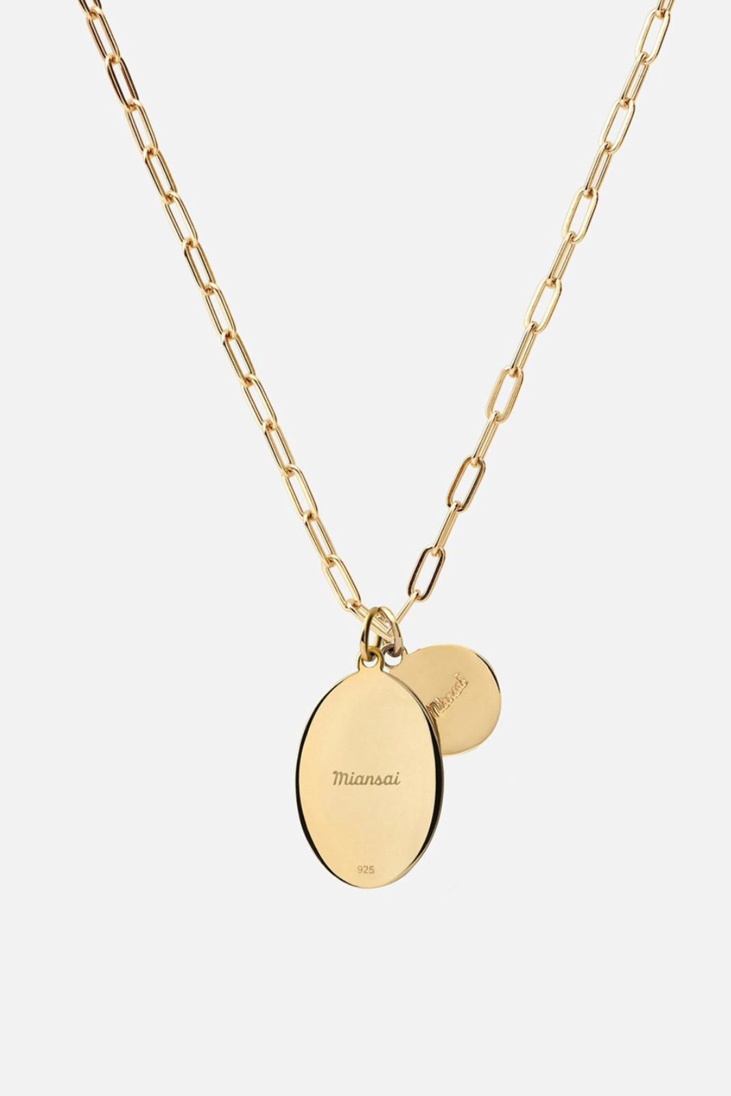 Miansai Fortuna Cable Chain Necklace Gold Vermeil