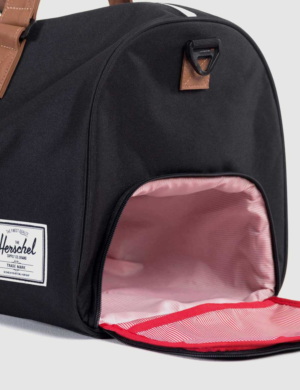 Herschel Novel Duffle Synthetic Leather Black/Tan